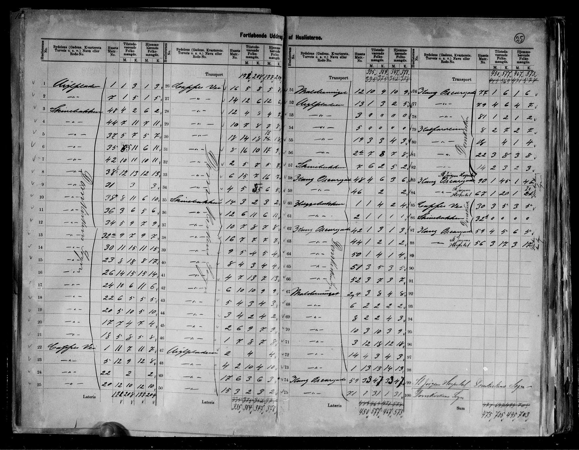 RA, 1891 Census for 1301 Bergen, 1891, p. 25