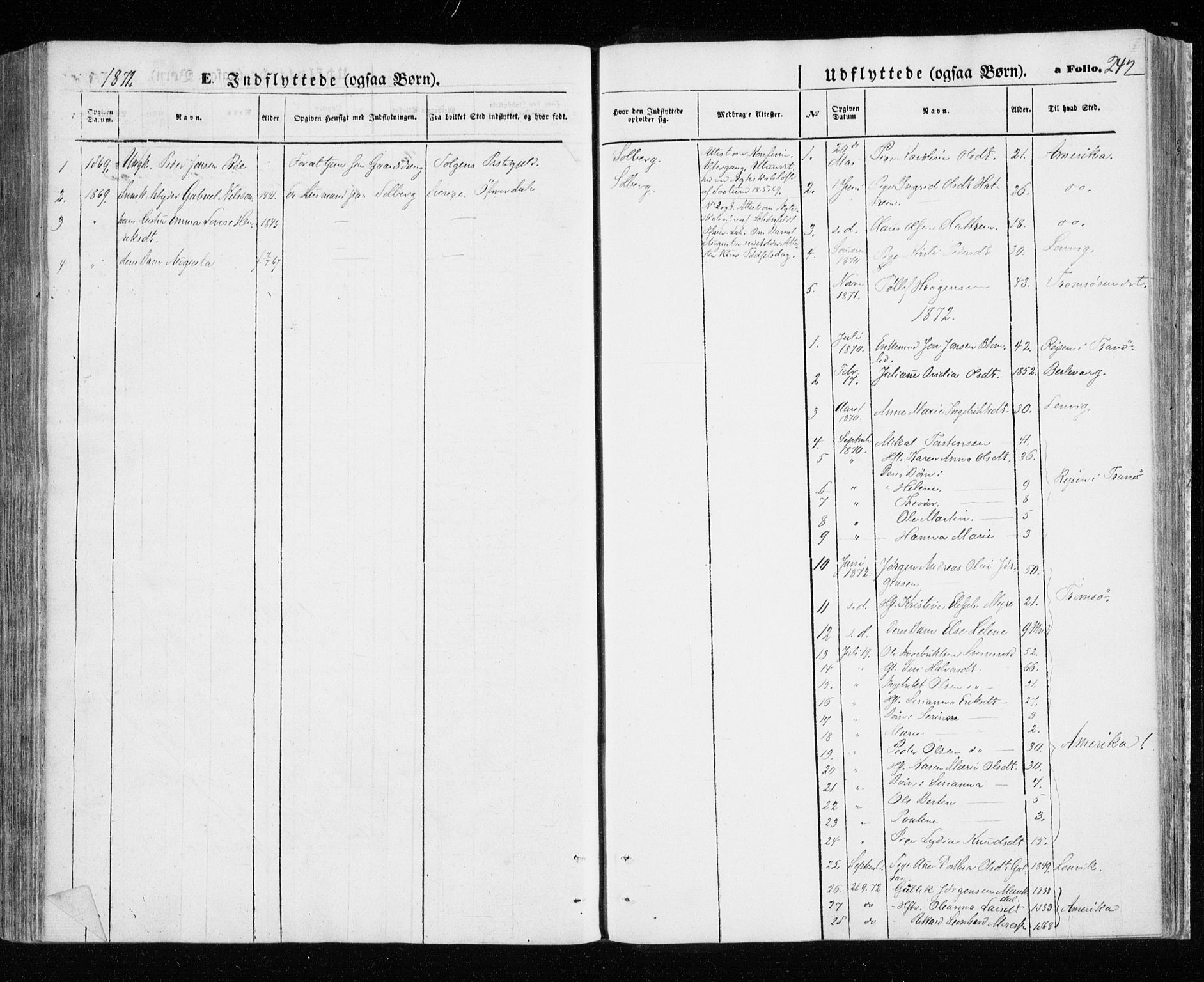 Målselv sokneprestembete, SATØ/S-1311/G/Ga/Gaa/L0004kirke: Parish register (official) no. 4, 1863-1872, p. 242