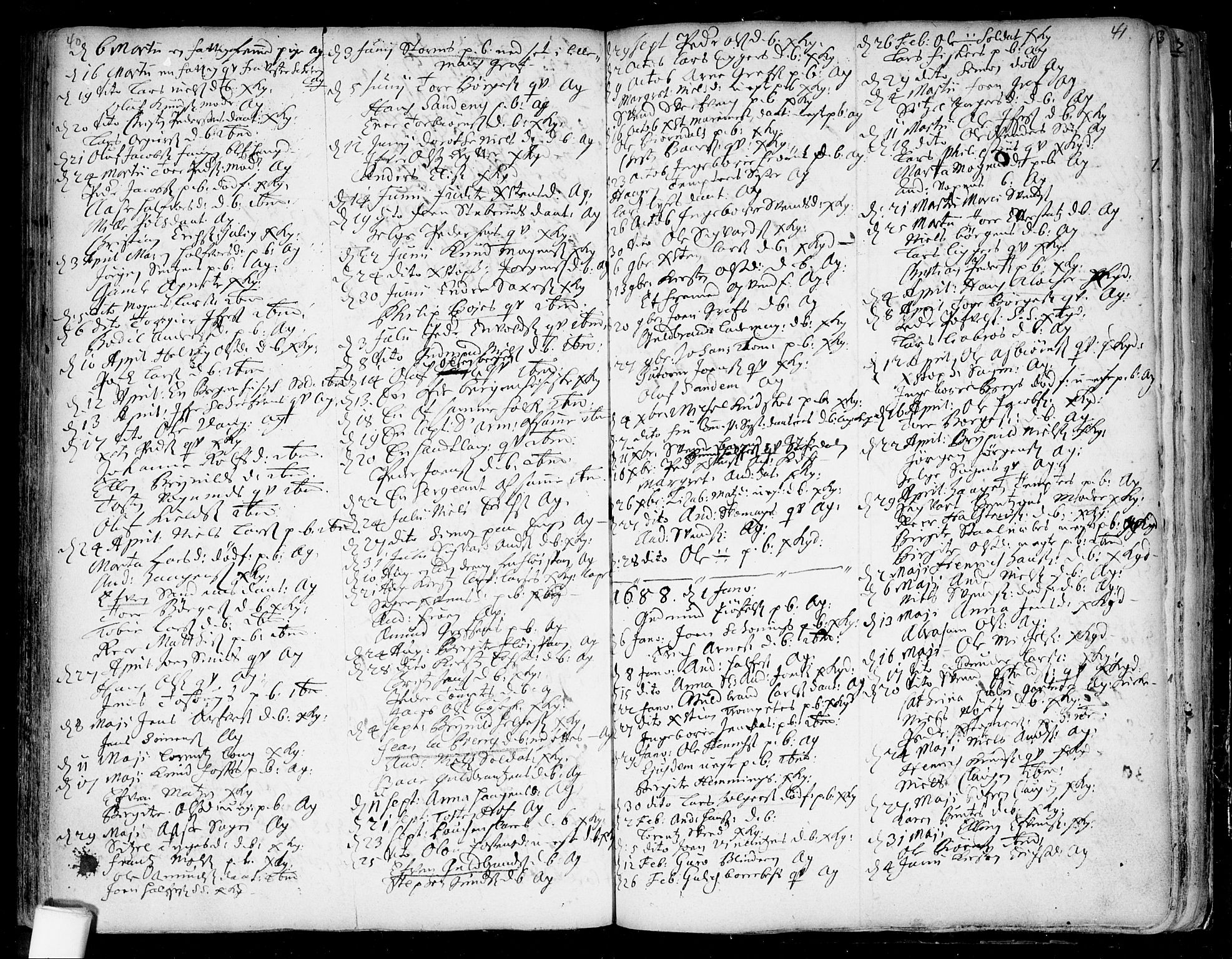 Aker prestekontor kirkebøker, SAO/A-10861/F/L0001: Parish register (official) no. 1, 1656-1688