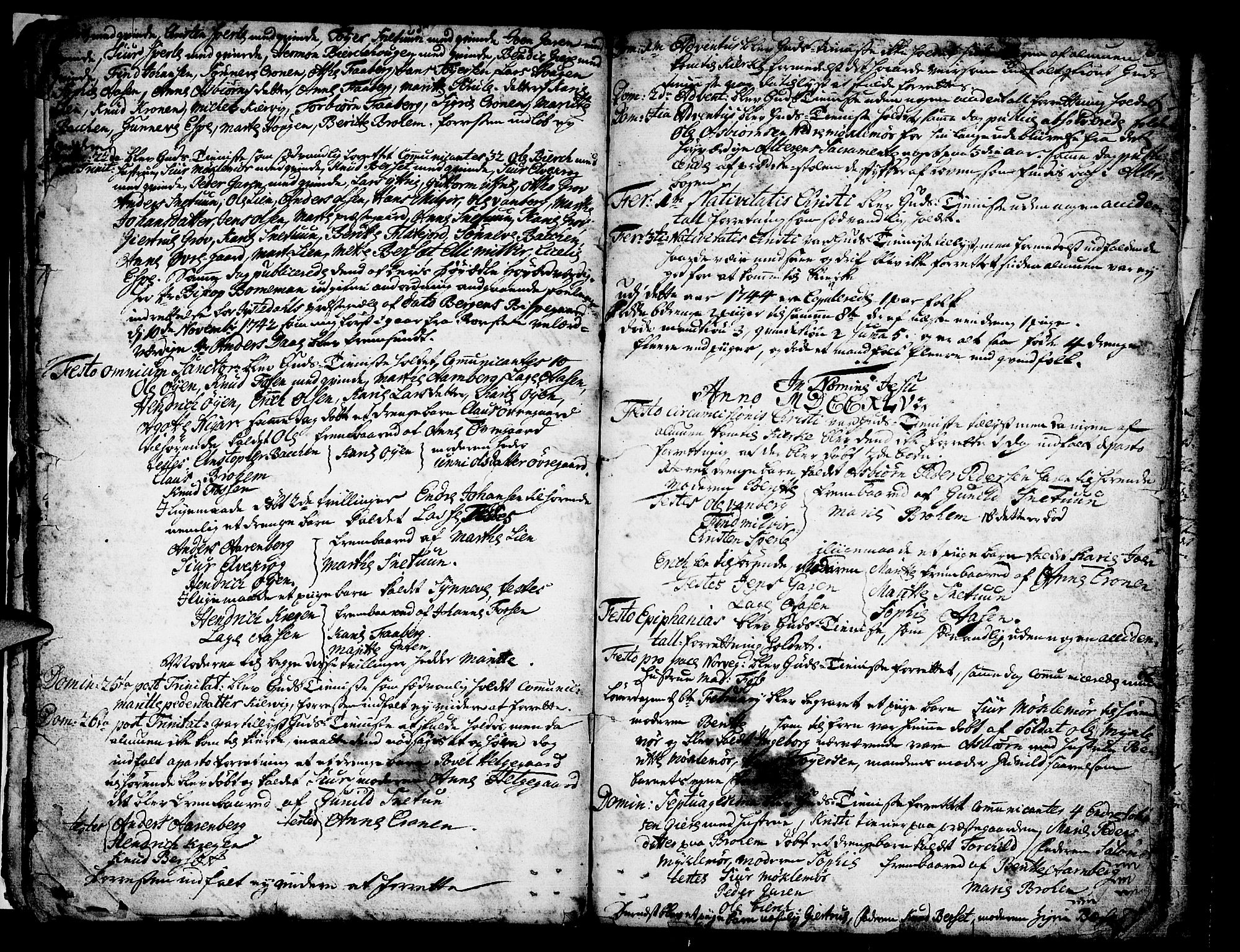 Jostedal sokneprestembete, AV/SAB-A-80601/H/Haa/Haaa/L0001: Parish register (official) no. A 1, 1733-1751, p. 24