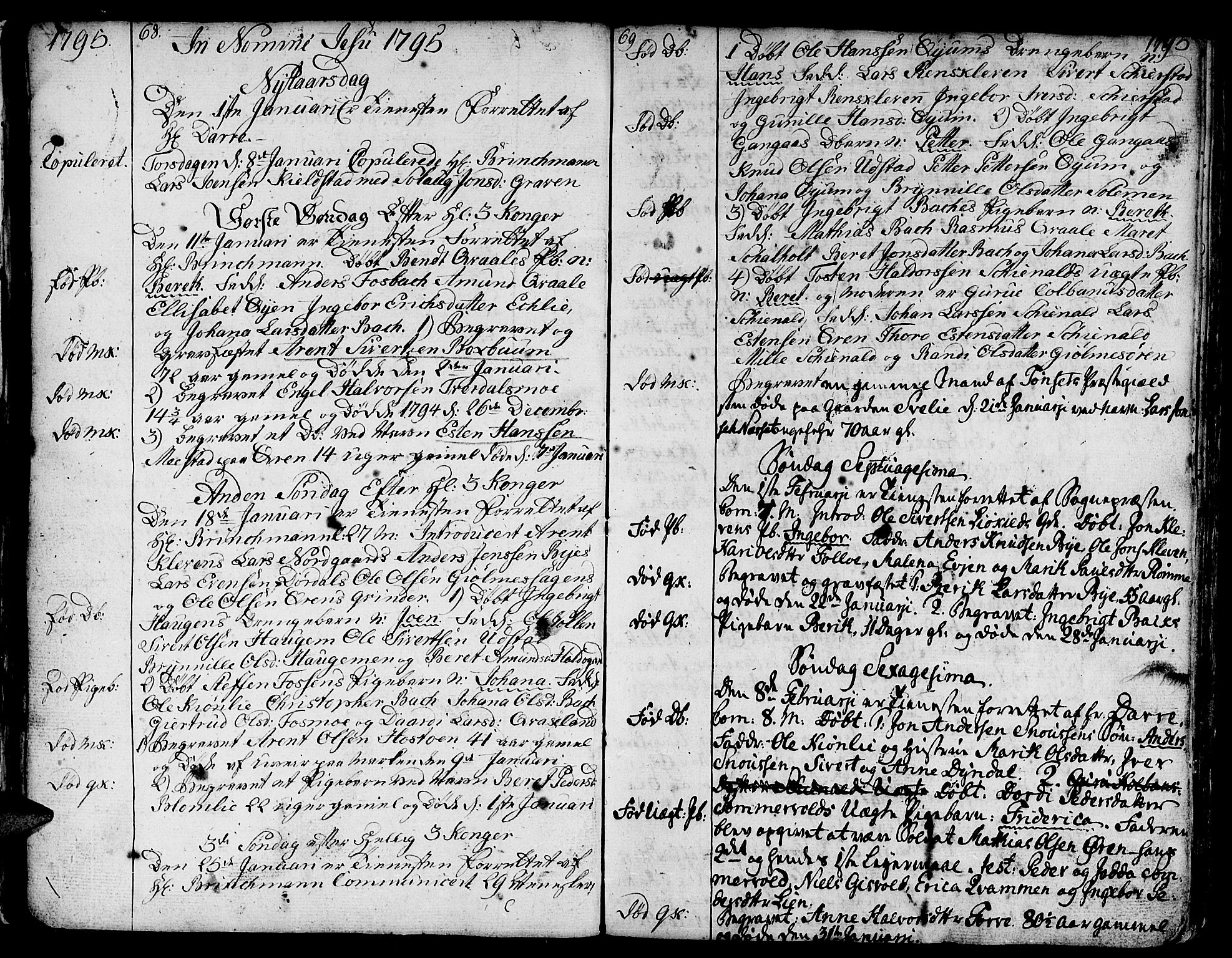 Ministerialprotokoller, klokkerbøker og fødselsregistre - Sør-Trøndelag, SAT/A-1456/668/L0815: Parish register (copy) no. 668C04, 1791-1815, p. 68-69