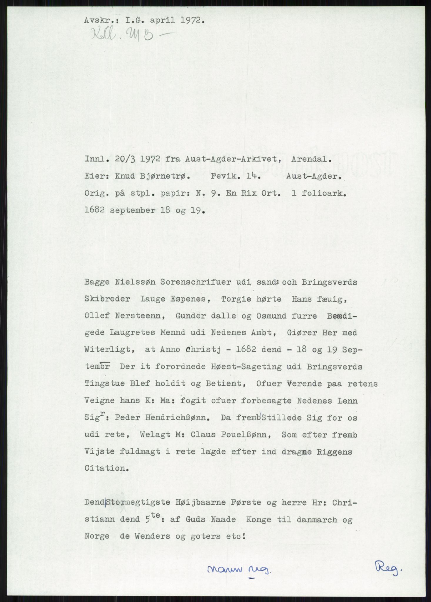 Samlinger til kildeutgivelse, Diplomavskriftsamlingen, AV/RA-EA-4053/H/Ha, p. 436