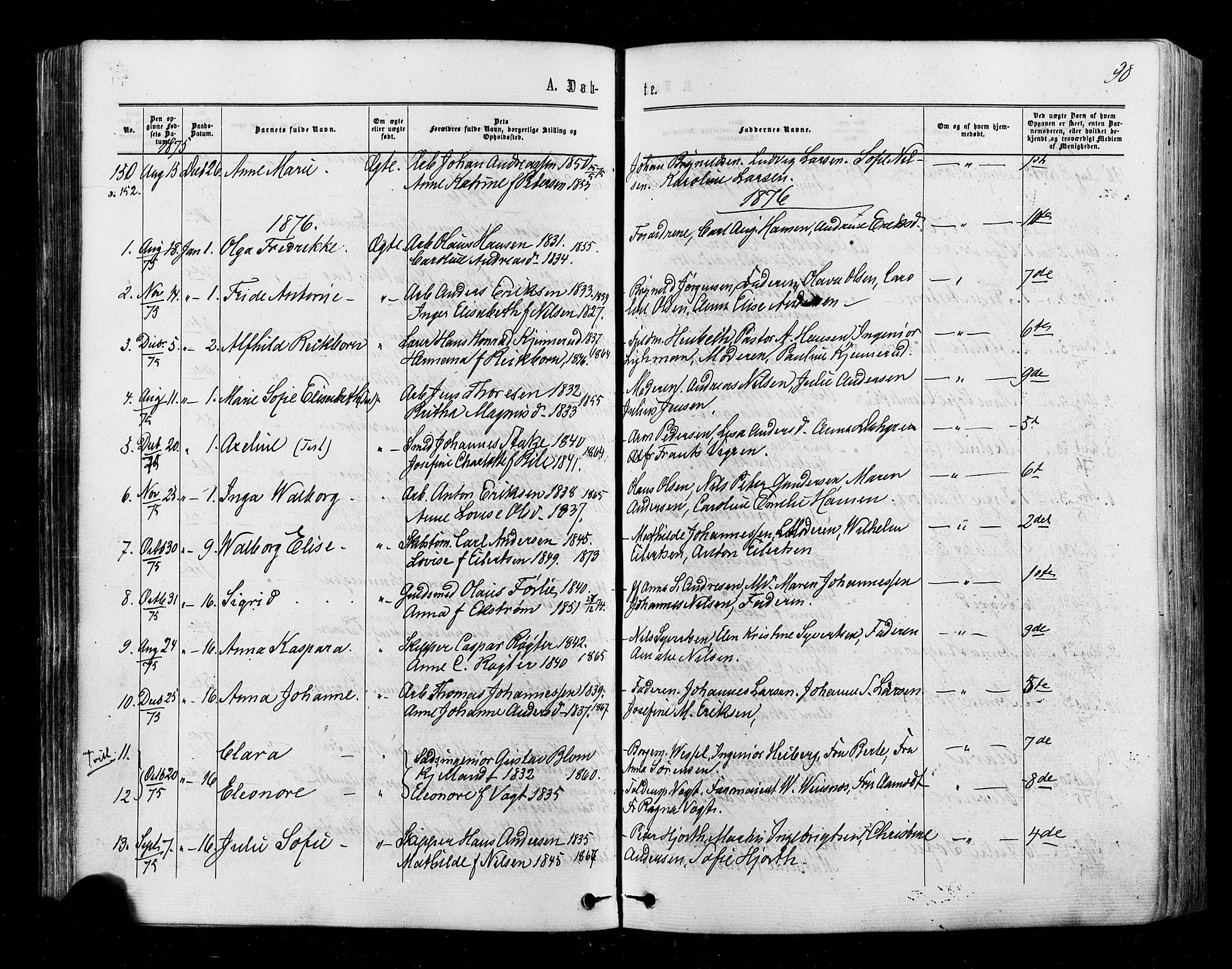Halden prestekontor Kirkebøker, SAO/A-10909/F/Fa/L0009: Parish register (official) no. I 9, 1866-1877, p. 90