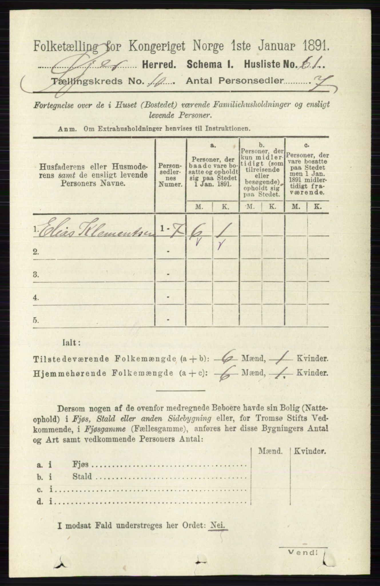 RA, 1891 census for 0521 Øyer, 1891, p. 3556