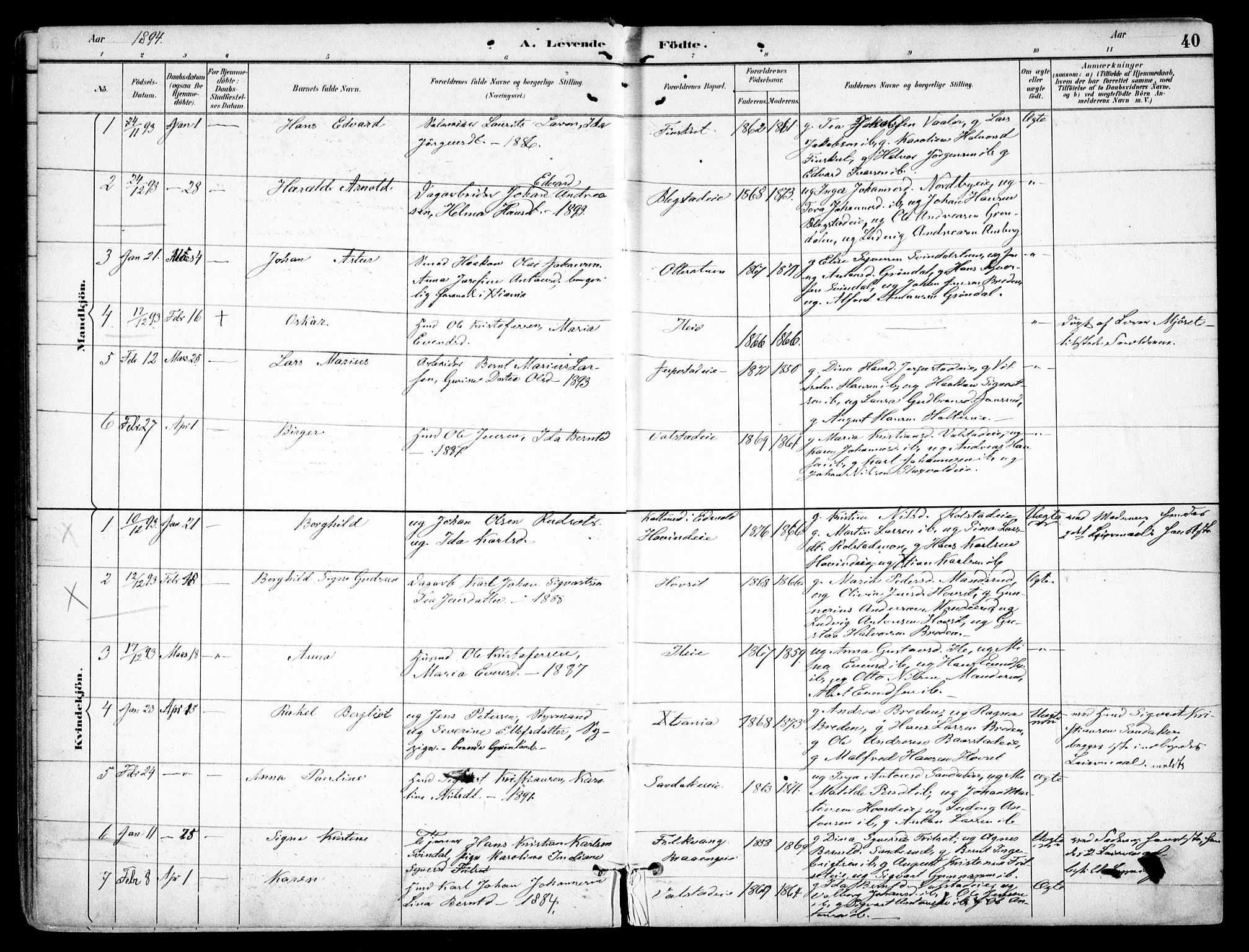 Nes prestekontor Kirkebøker, SAO/A-10410/F/Fb/L0002: Parish register (official) no. II 2, 1883-1918, p. 40