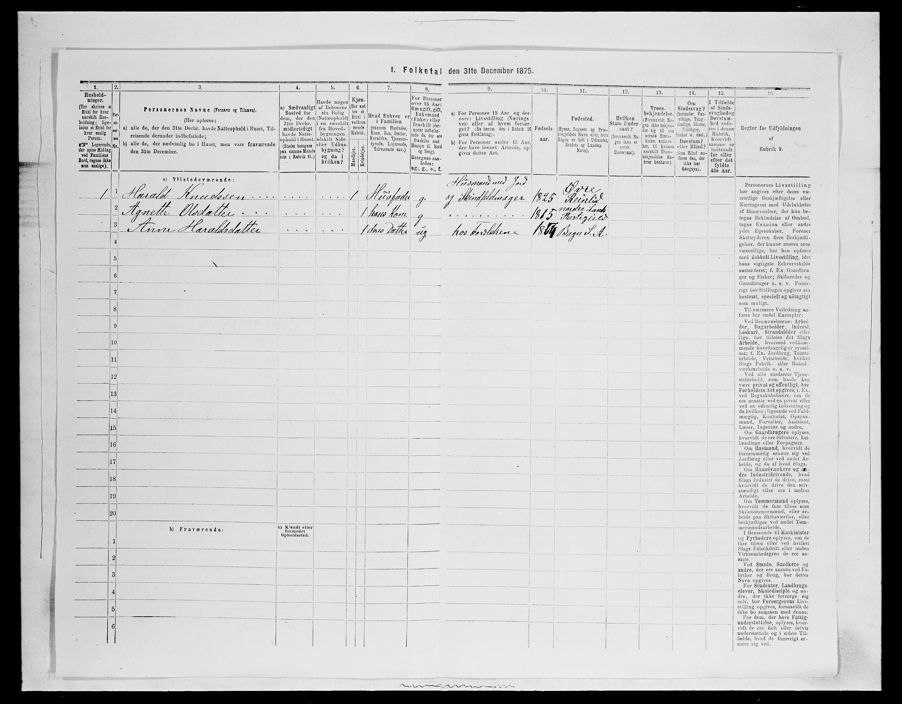 SAH, 1875 census for 0540P Sør-Aurdal, 1875, p. 731