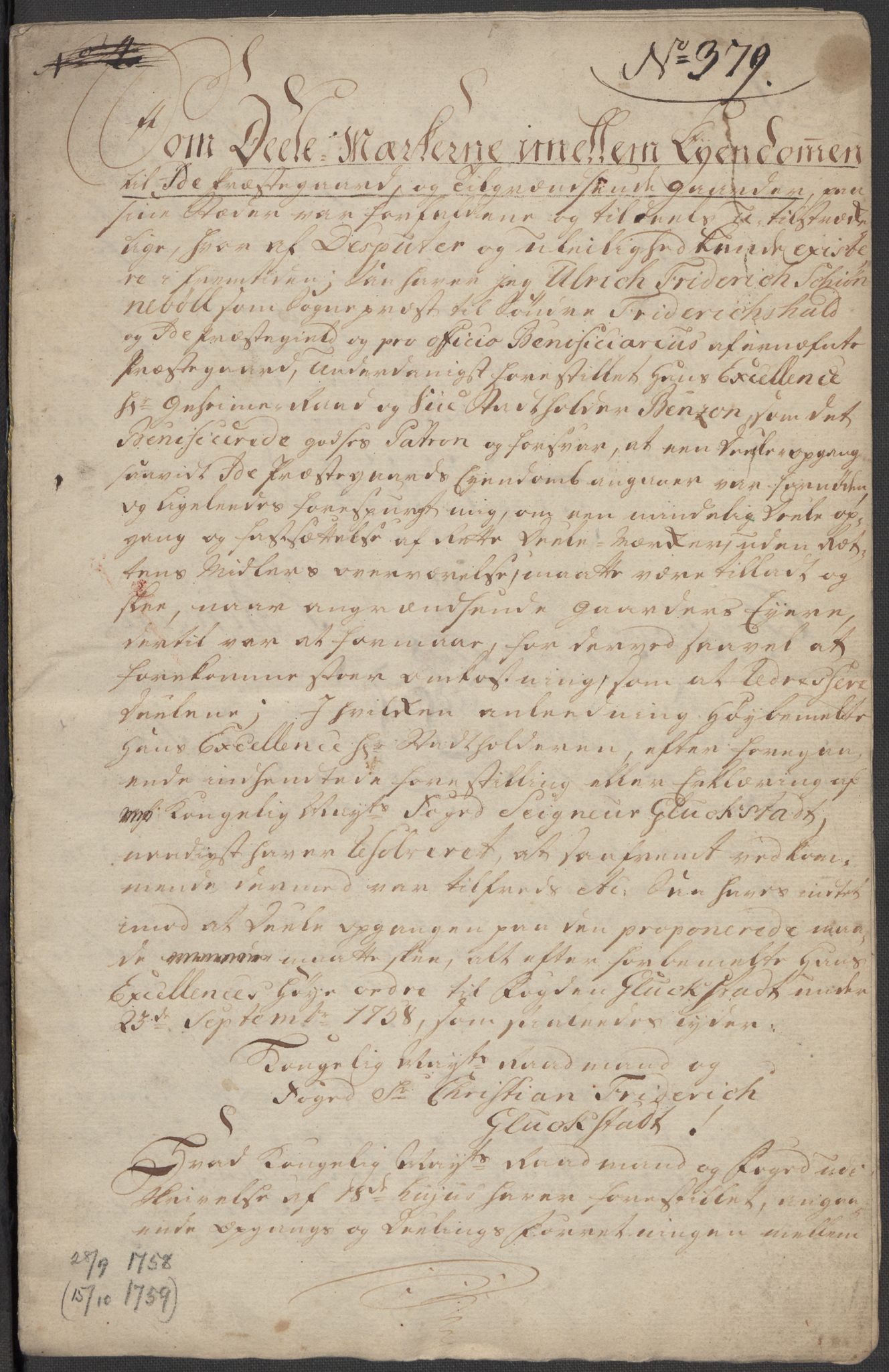 Riksarkivets diplomsamling, AV/RA-EA-5965/F15/L0001: Prestearkiv - Østfold, 1571-1795, p. 128