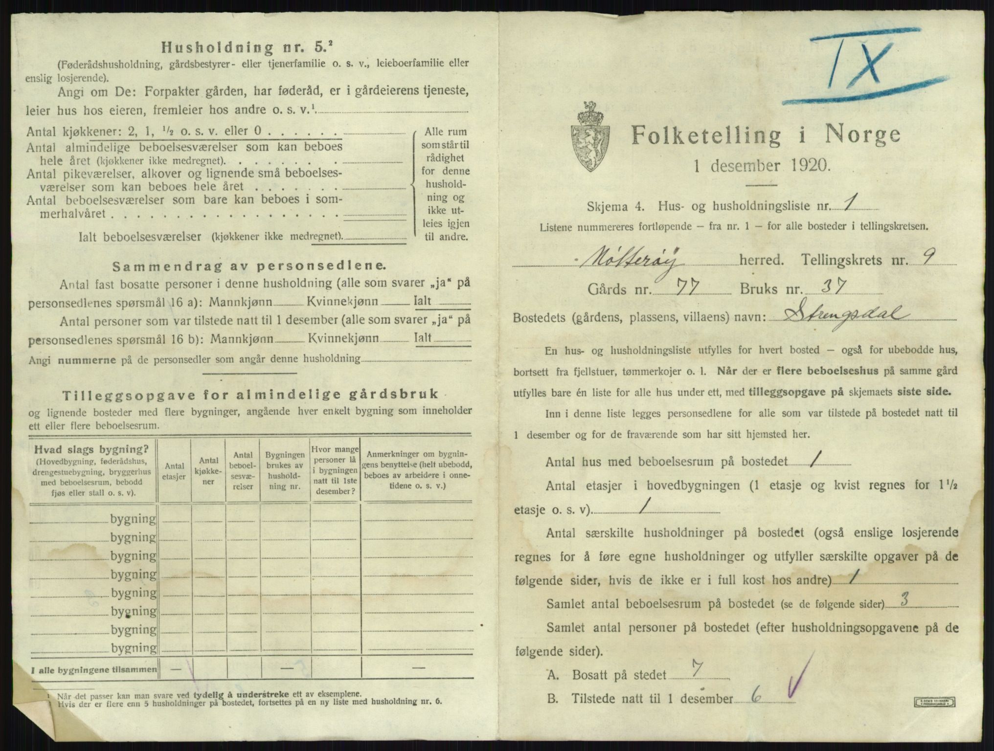 SAKO, 1920 census for Nøtterøy, 1920, p. 1738