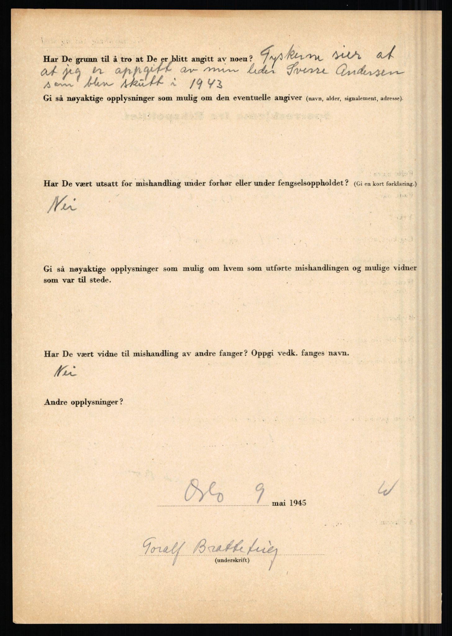 Rikspolitisjefen, AV/RA-S-1560/L/L0002: Berg, Alf - Bråthen, Thorleif, 1940-1945, p. 903