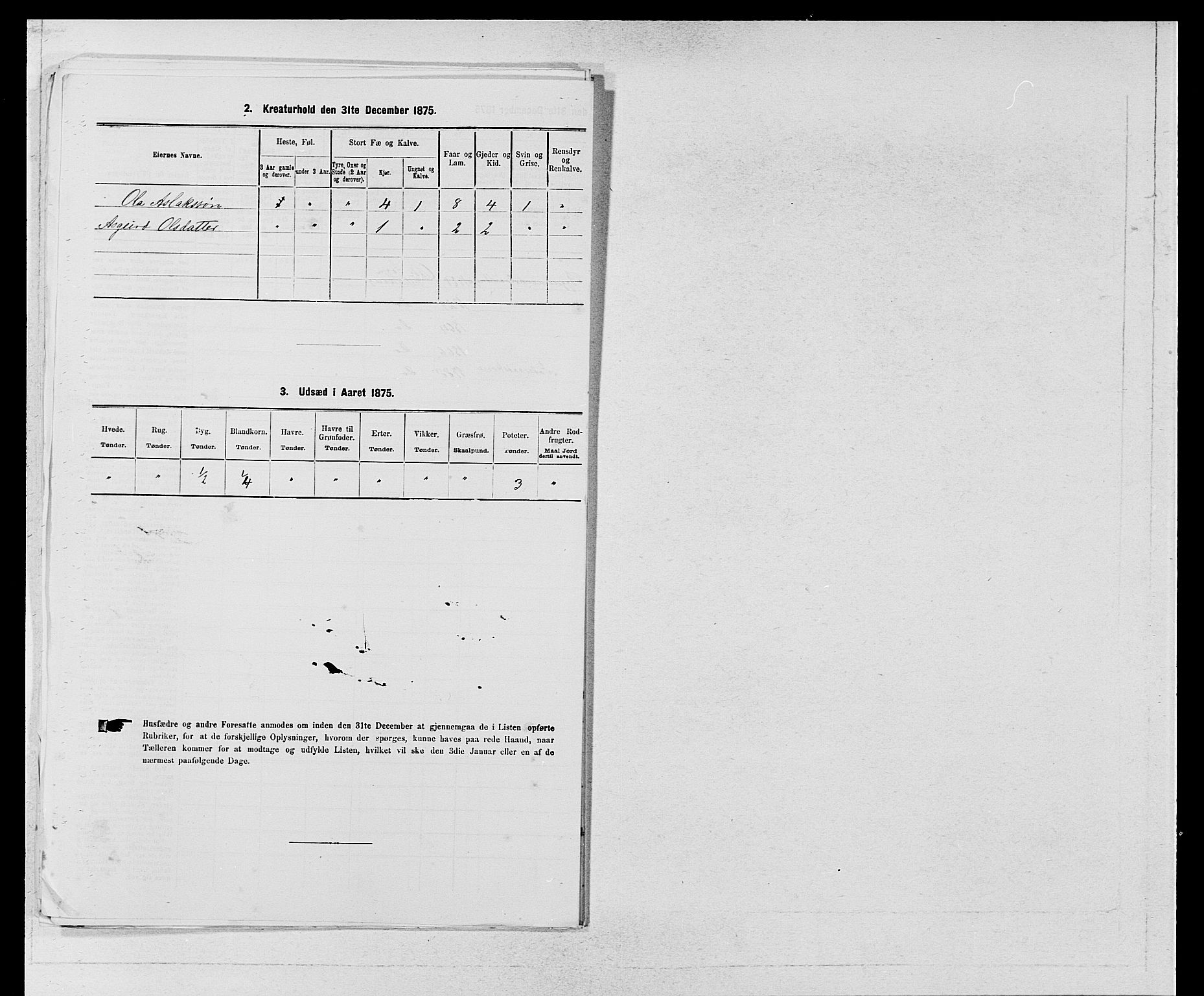 SAB, 1875 census for 1230P Ullensvang, 1875, p. 121