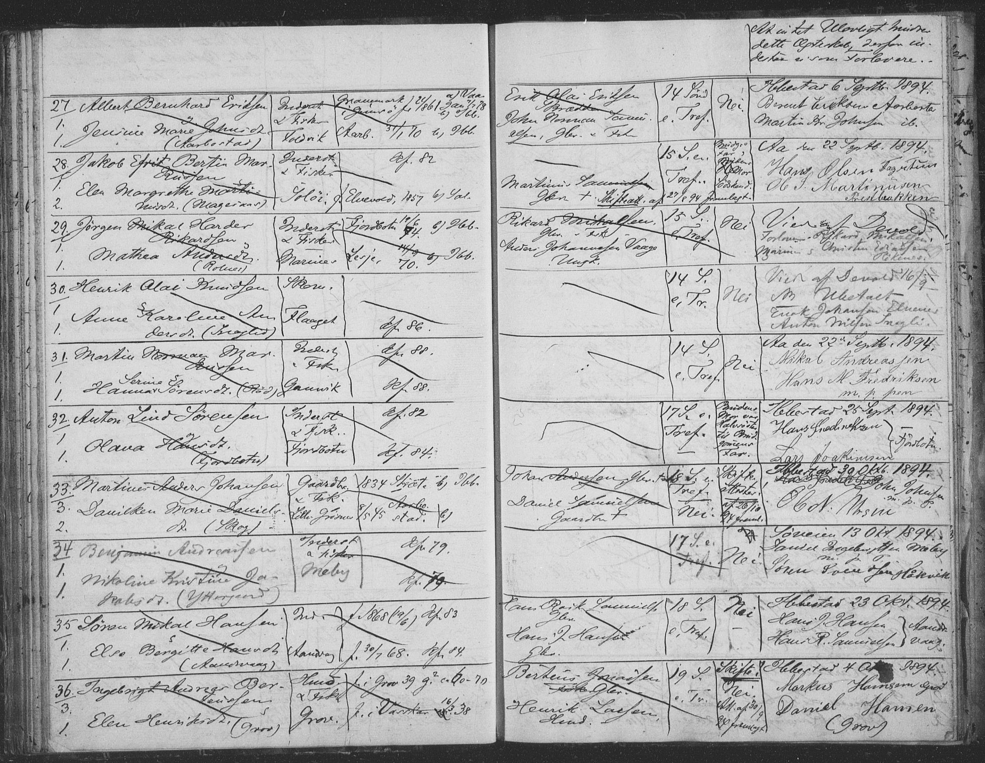 Ibestad sokneprestembete, AV/SATØ-S-0077/I/Ie/L0066: Banns register no. 66, 1888-1904