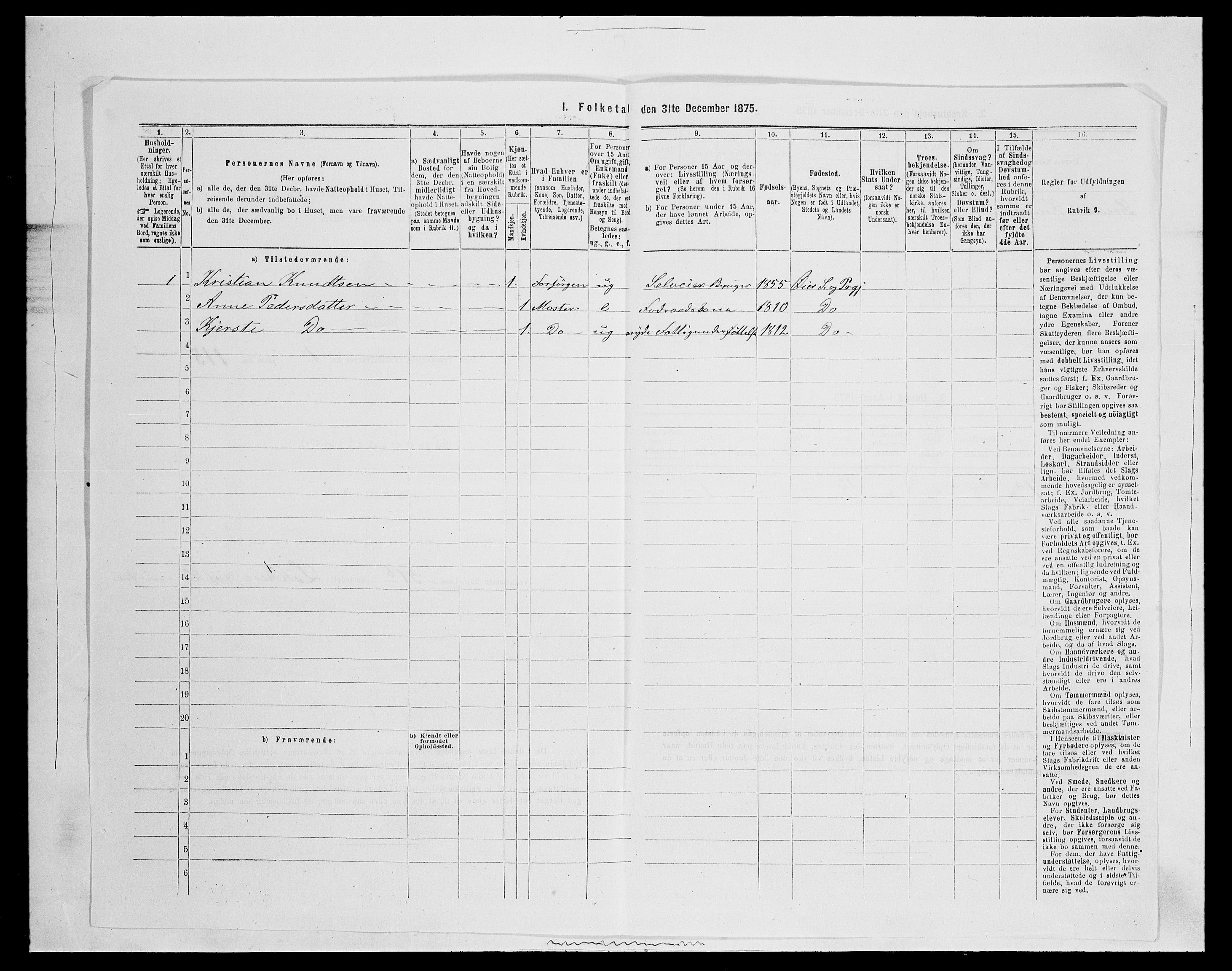 SAH, 1875 census for 0521P Øyer, 1875, p. 320