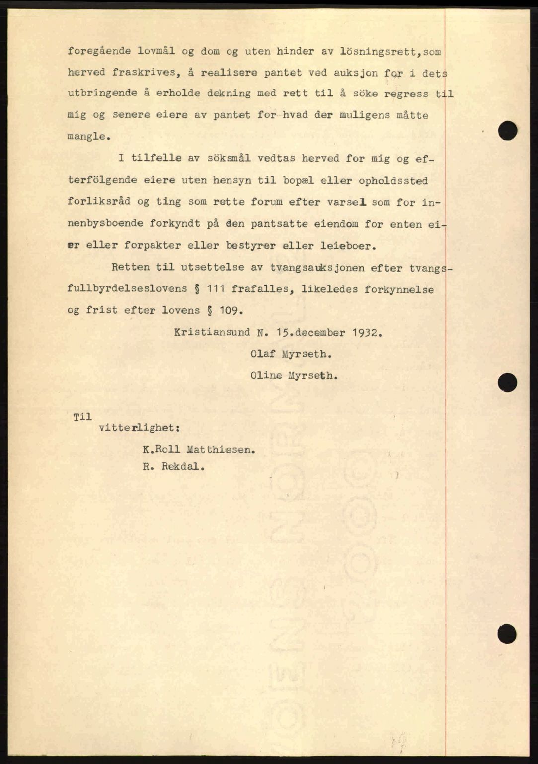 Kristiansund byfogd, AV/SAT-A-4587/A/27: Mortgage book no. 26, 1931-1933, Deed date: 16.12.1932