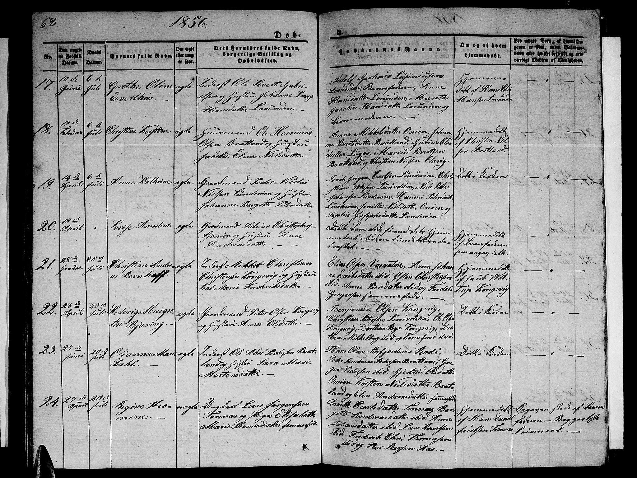 Ministerialprotokoller, klokkerbøker og fødselsregistre - Nordland, AV/SAT-A-1459/839/L0572: Parish register (copy) no. 839C02, 1841-1873, p. 68