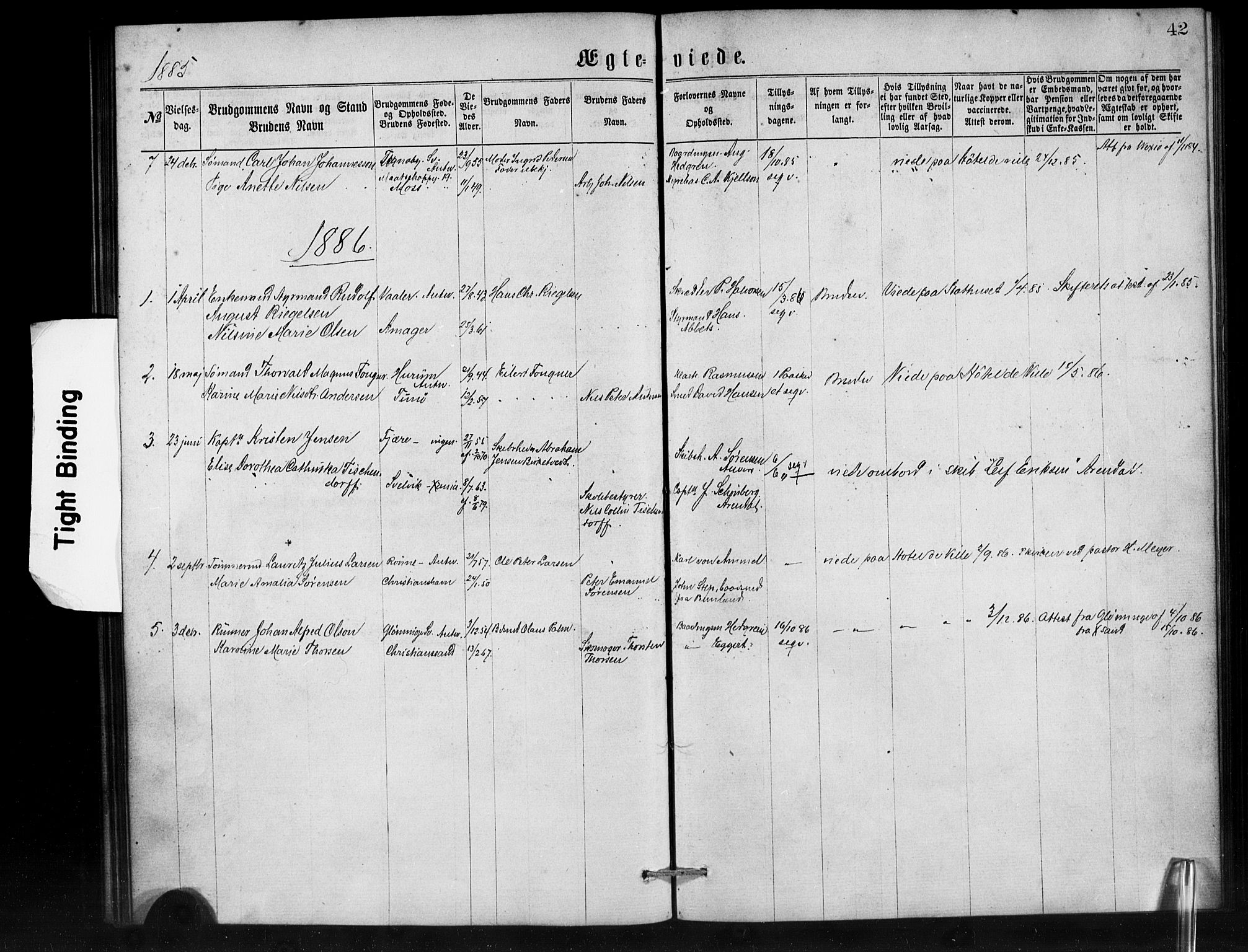 Den norske sjømannsmisjon i utlandet/Antwerpen, SAB/SAB/PA-0105/H/Ha/L0001: Parish register (official) no. A 1, 1865-1887, p. 42