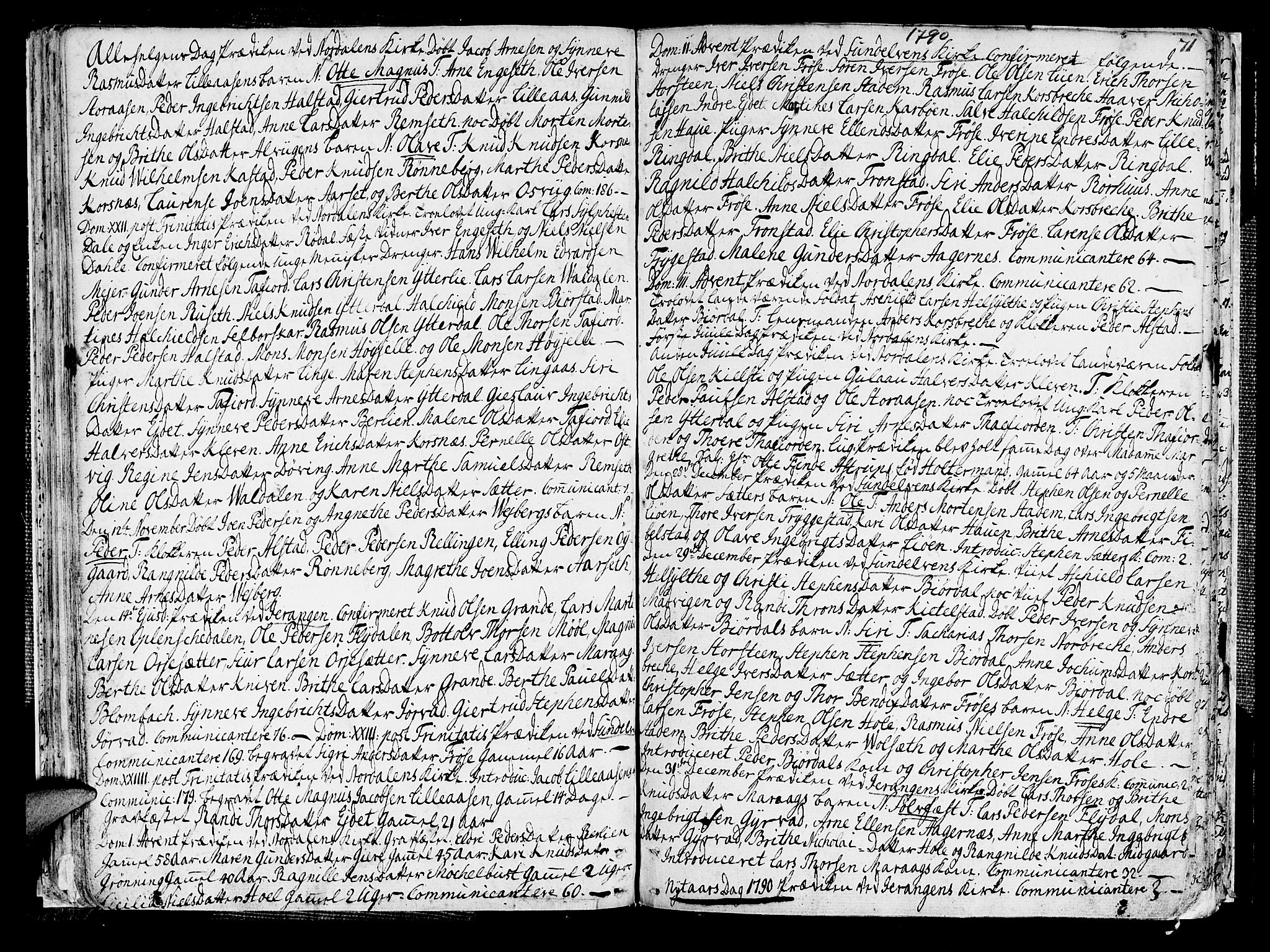 Ministerialprotokoller, klokkerbøker og fødselsregistre - Møre og Romsdal, AV/SAT-A-1454/519/L0245: Parish register (official) no. 519A04, 1774-1816, p. 71