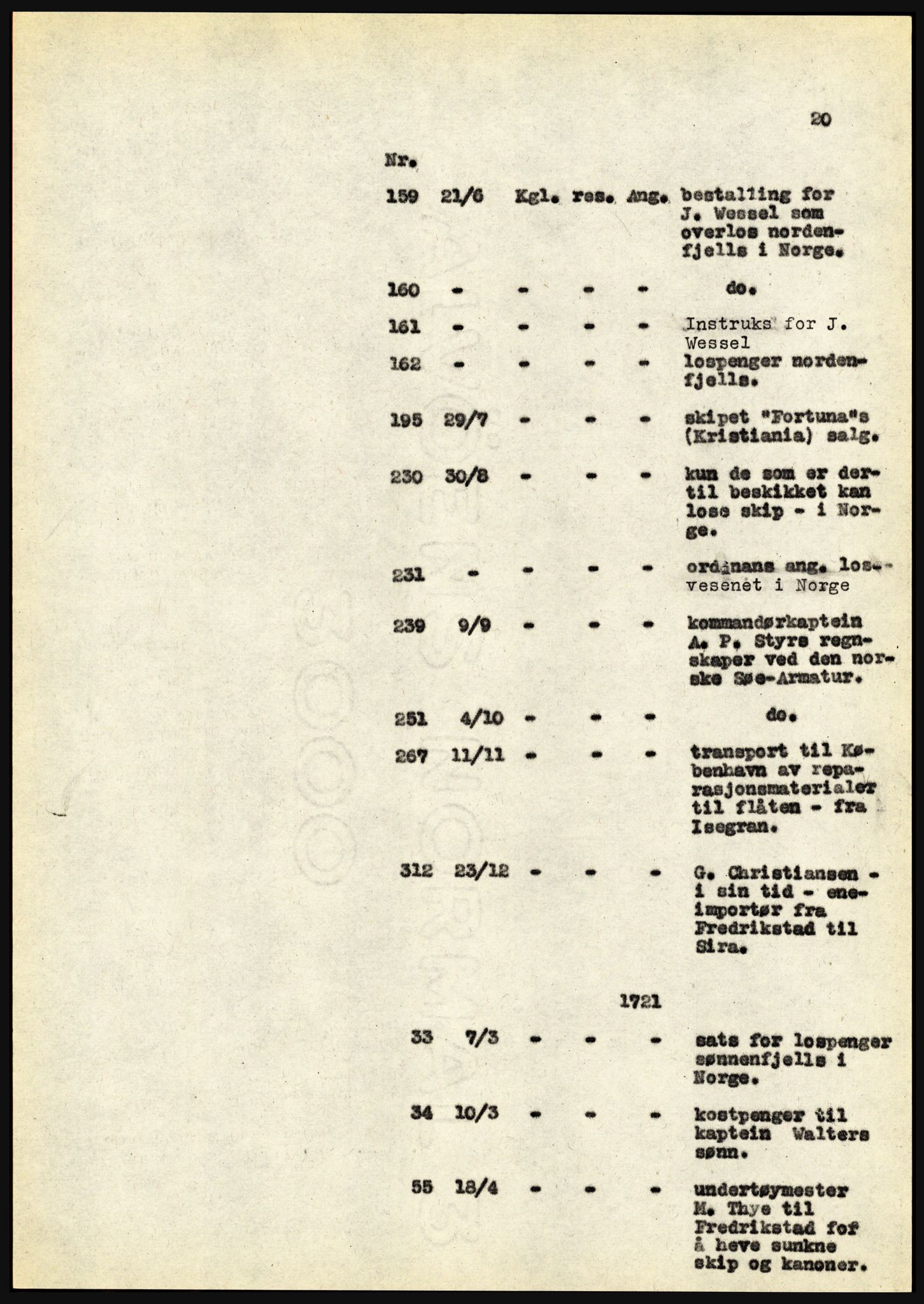 Riksarkivet, Seksjon for eldre arkiv og spesialsamlinger, AV/RA-EA-6797/H/Ha, 1953, p. 20
