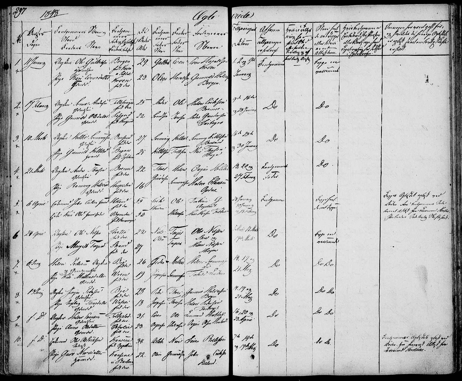Bø kirkebøker, SAKO/A-257/F/Fa/L0007: Parish register (official) no. 7, 1831-1848, p. 297