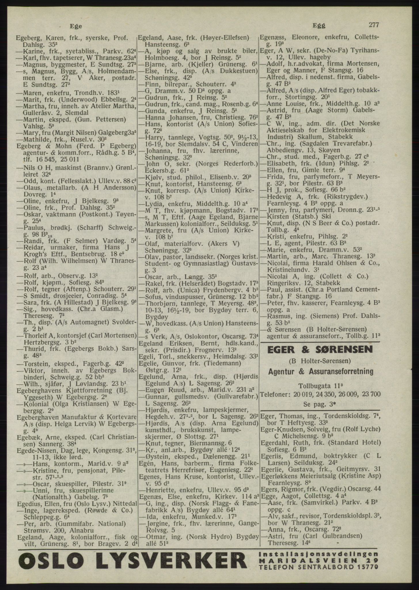 Kristiania/Oslo adressebok, PUBL/-, 1945, p. 273