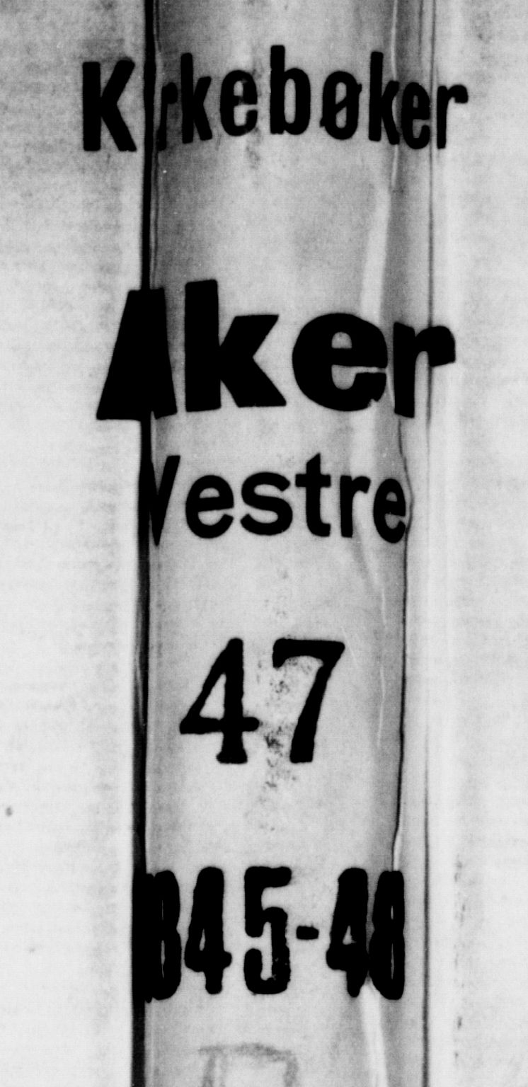 Aker prestekontor kirkebøker, AV/SAO-A-10861/H/L0003: Banns register no. 3, 1845-1848