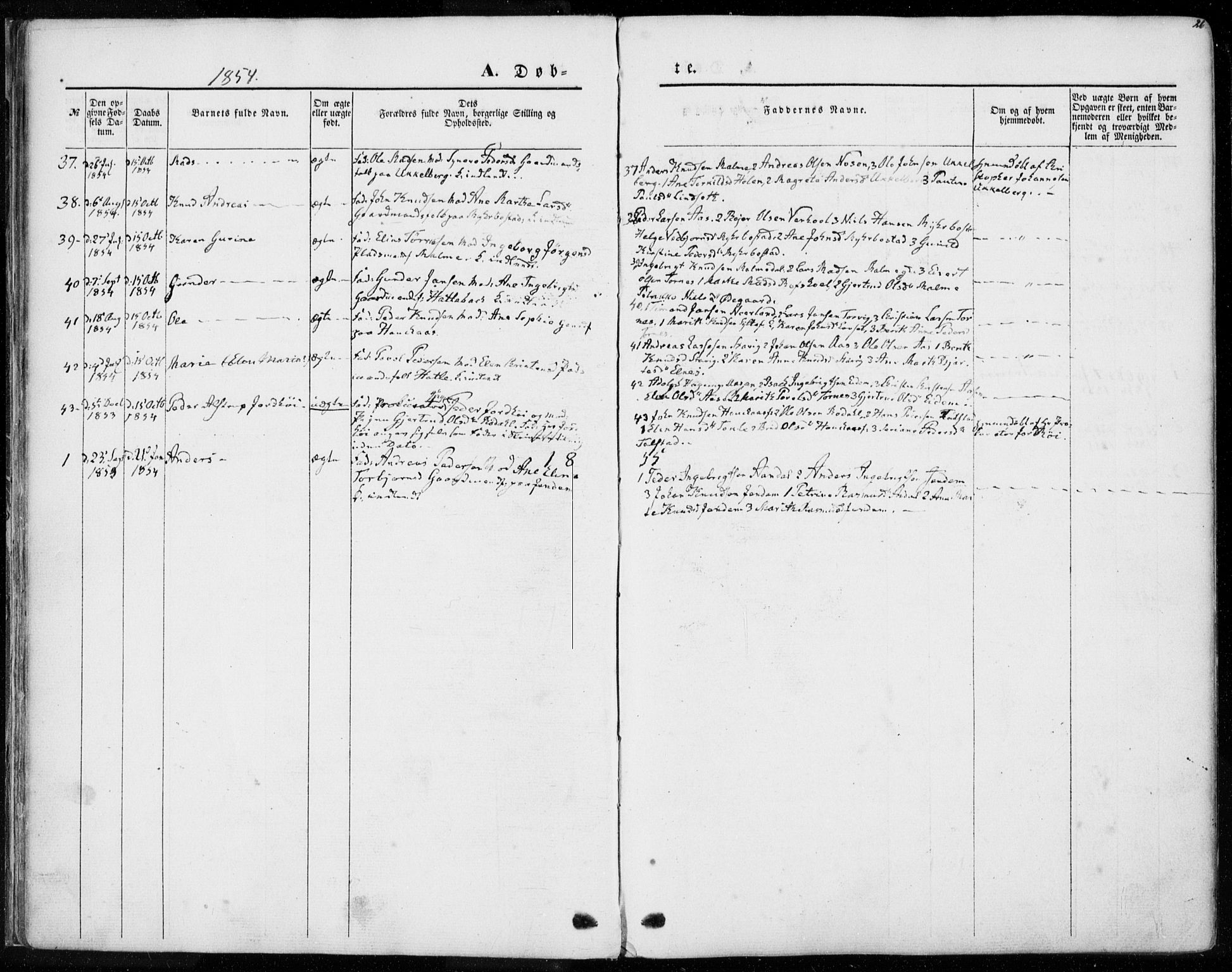 Ministerialprotokoller, klokkerbøker og fødselsregistre - Møre og Romsdal, SAT/A-1454/565/L0748: Parish register (official) no. 565A02, 1845-1872, p. 26