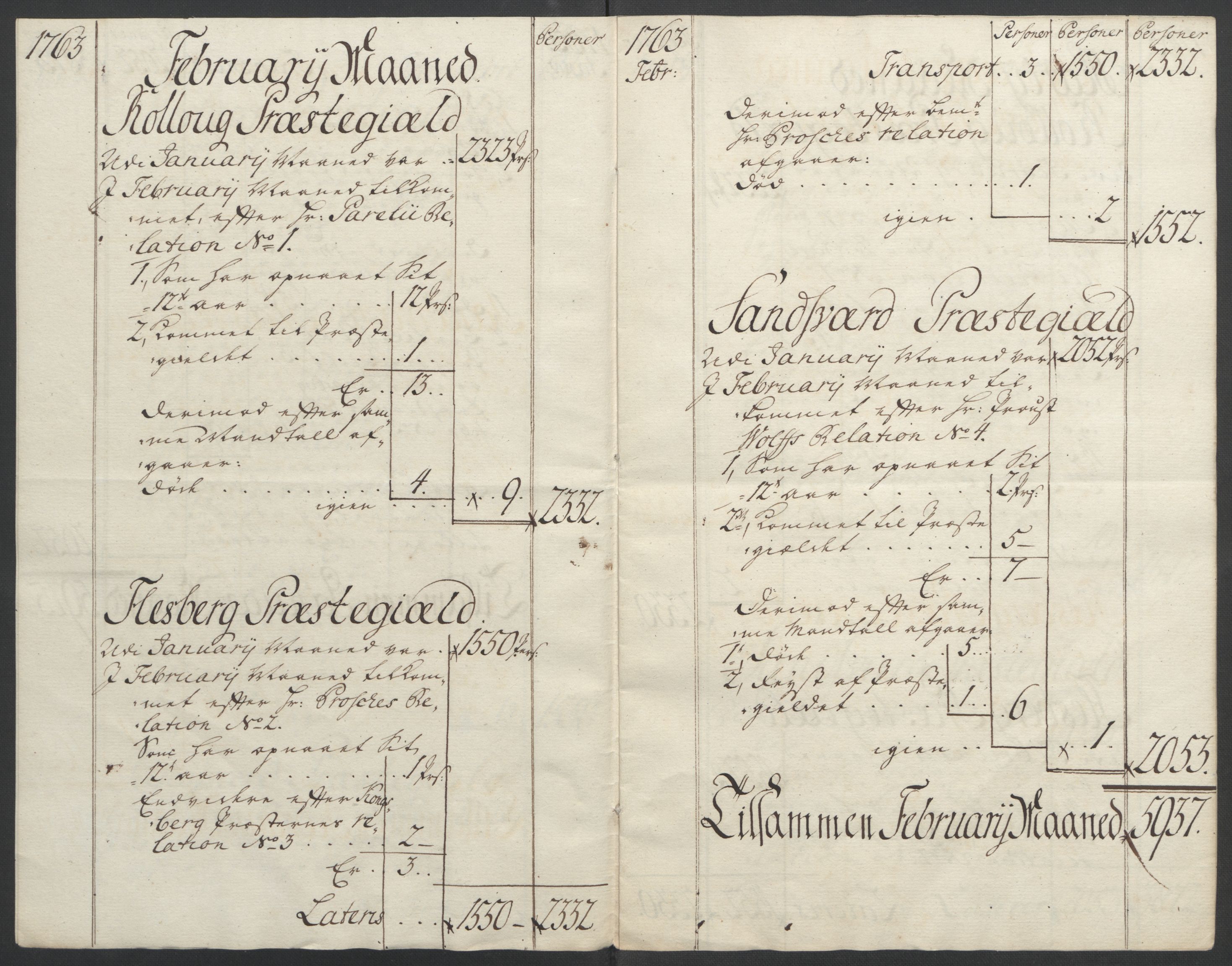 Rentekammeret inntil 1814, Reviderte regnskaper, Fogderegnskap, AV/RA-EA-4092/R24/L1672: Ekstraskatten Numedal og Sandsvær, 1762-1767, p. 136