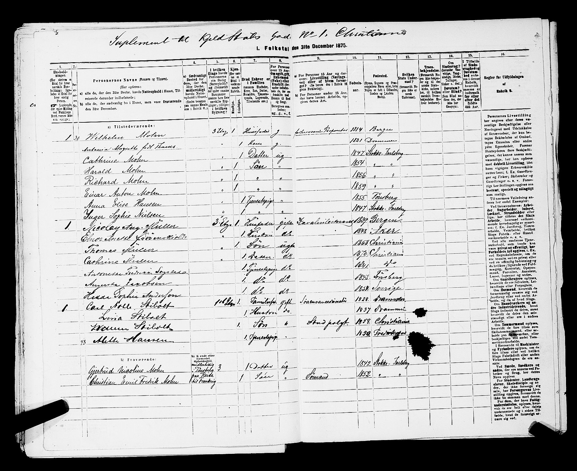 RA, 1875 census for 0301 Kristiania, 1875, p. 5056