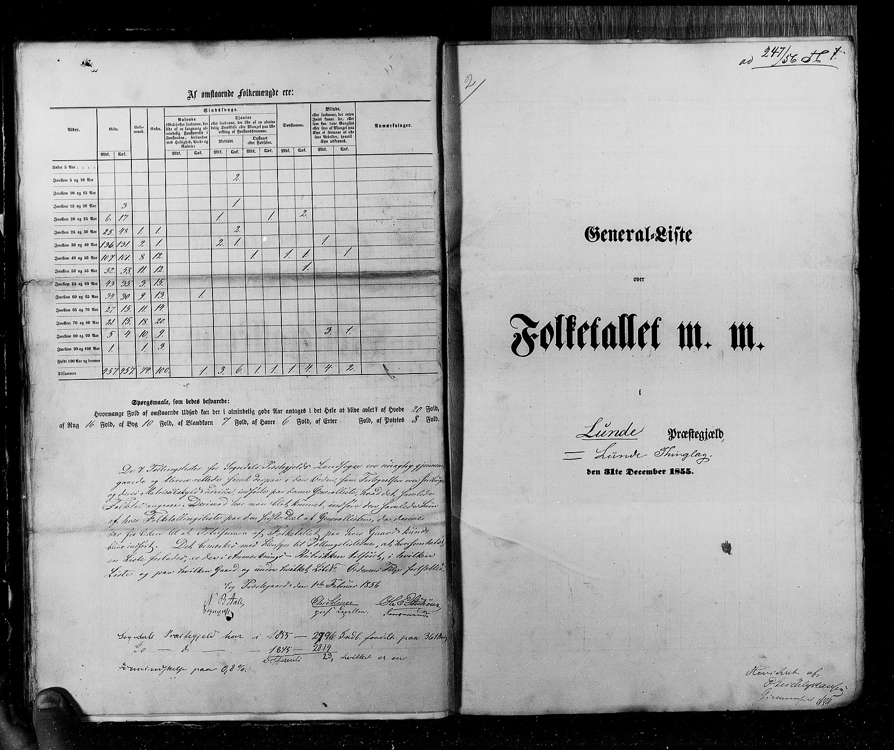 RA, Census 1855, vol. 4: Stavanger amt og Søndre Bergenhus amt, 1855, p. 7