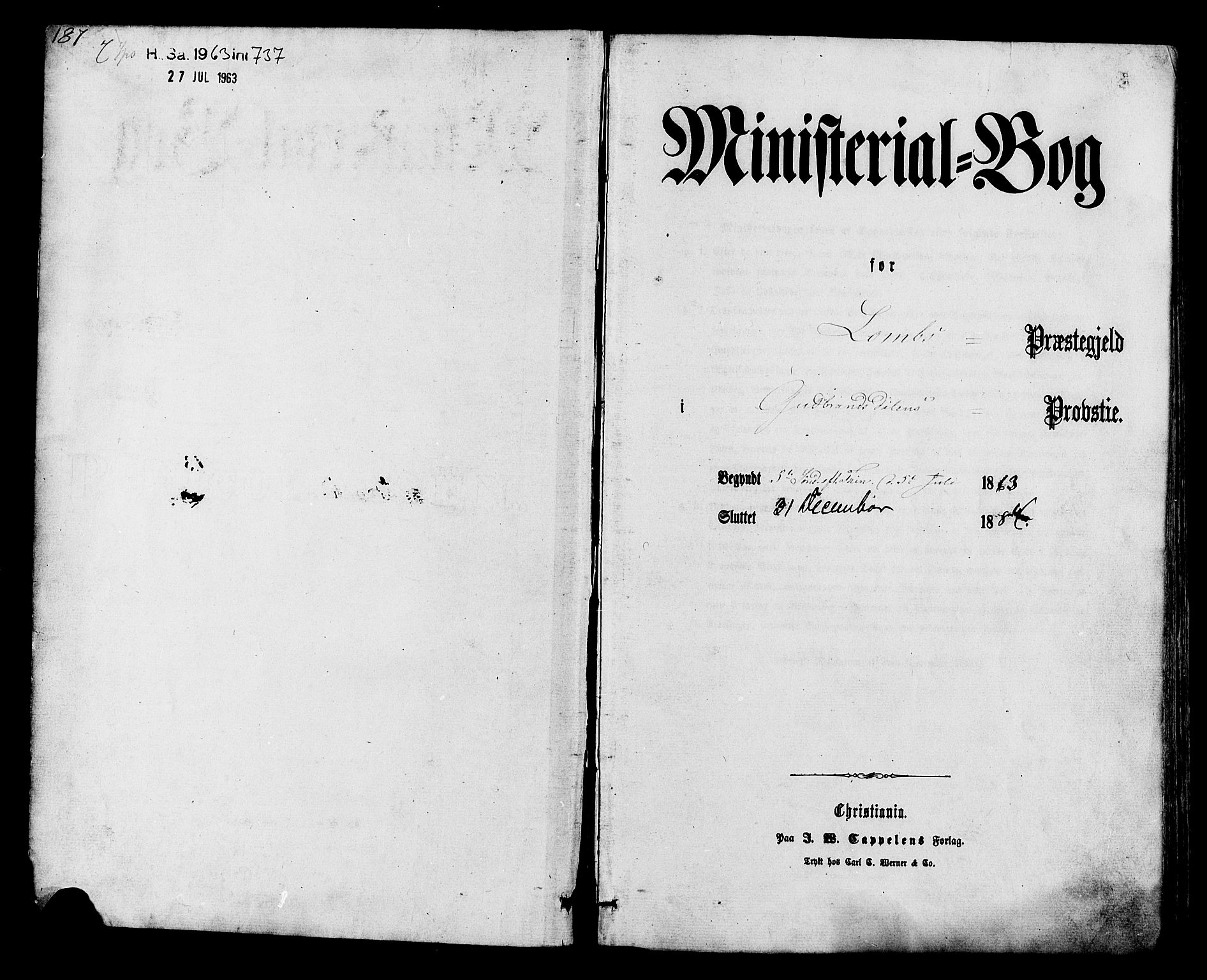 Lom prestekontor, SAH/PREST-070/K/L0007: Parish register (official) no. 7, 1863-1884