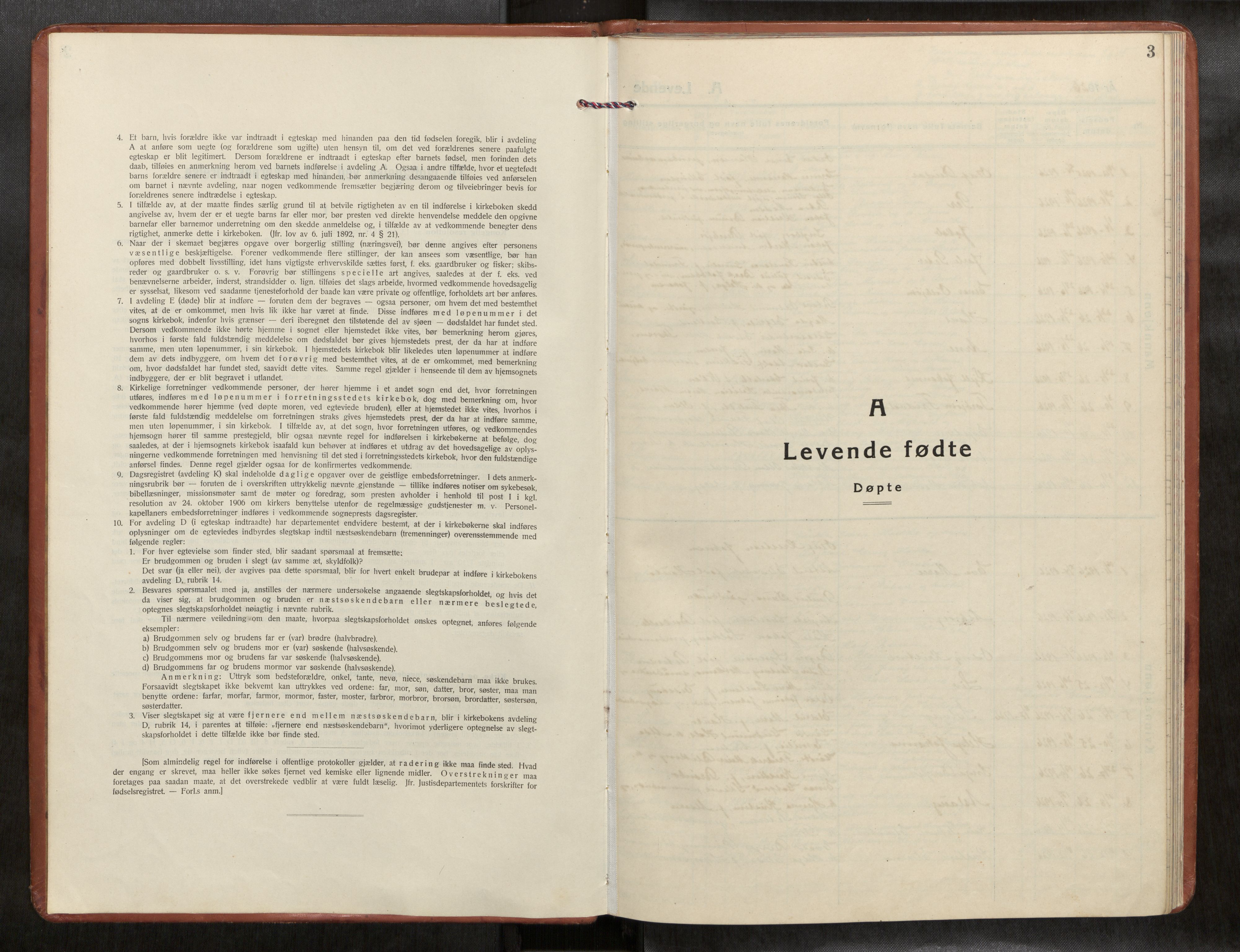 Ministerialprotokoller, klokkerbøker og fødselsregistre - Nord-Trøndelag, SAT/A-1458/769/L0586a: Parish register (copy) no. 769C02, 1926-1951, p. 3