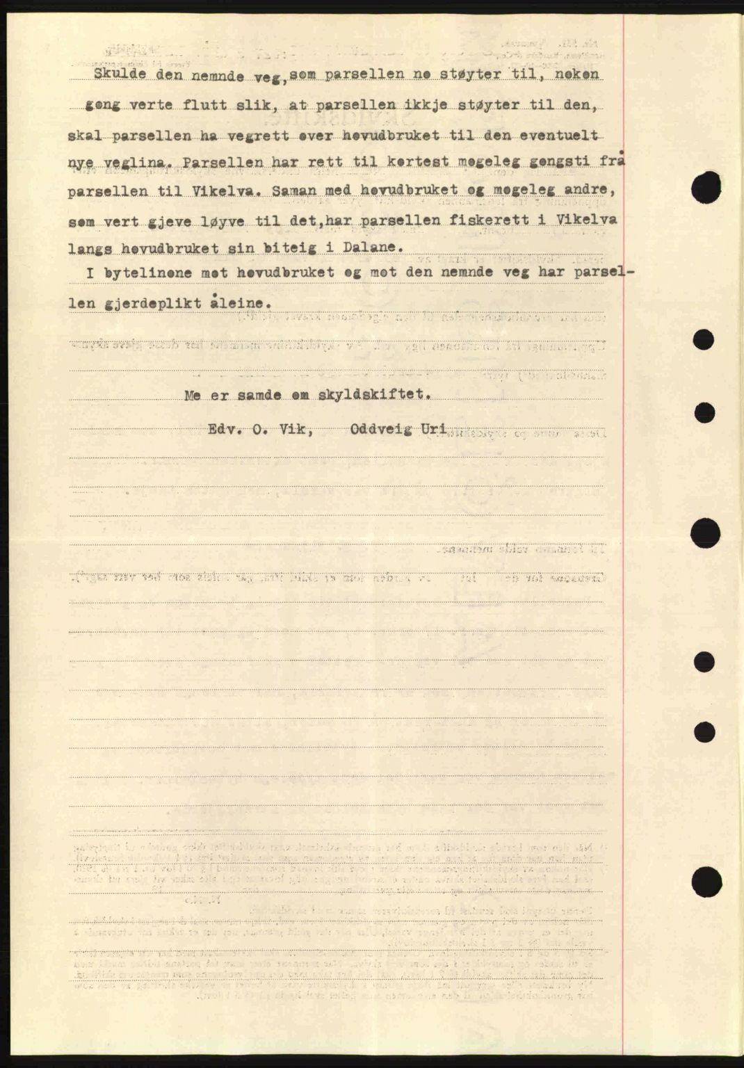 Nordre Sunnmøre sorenskriveri, AV/SAT-A-0006/1/2/2C/2Ca: Mortgage book no. A11, 1941-1941, Diary no: : 799/1941