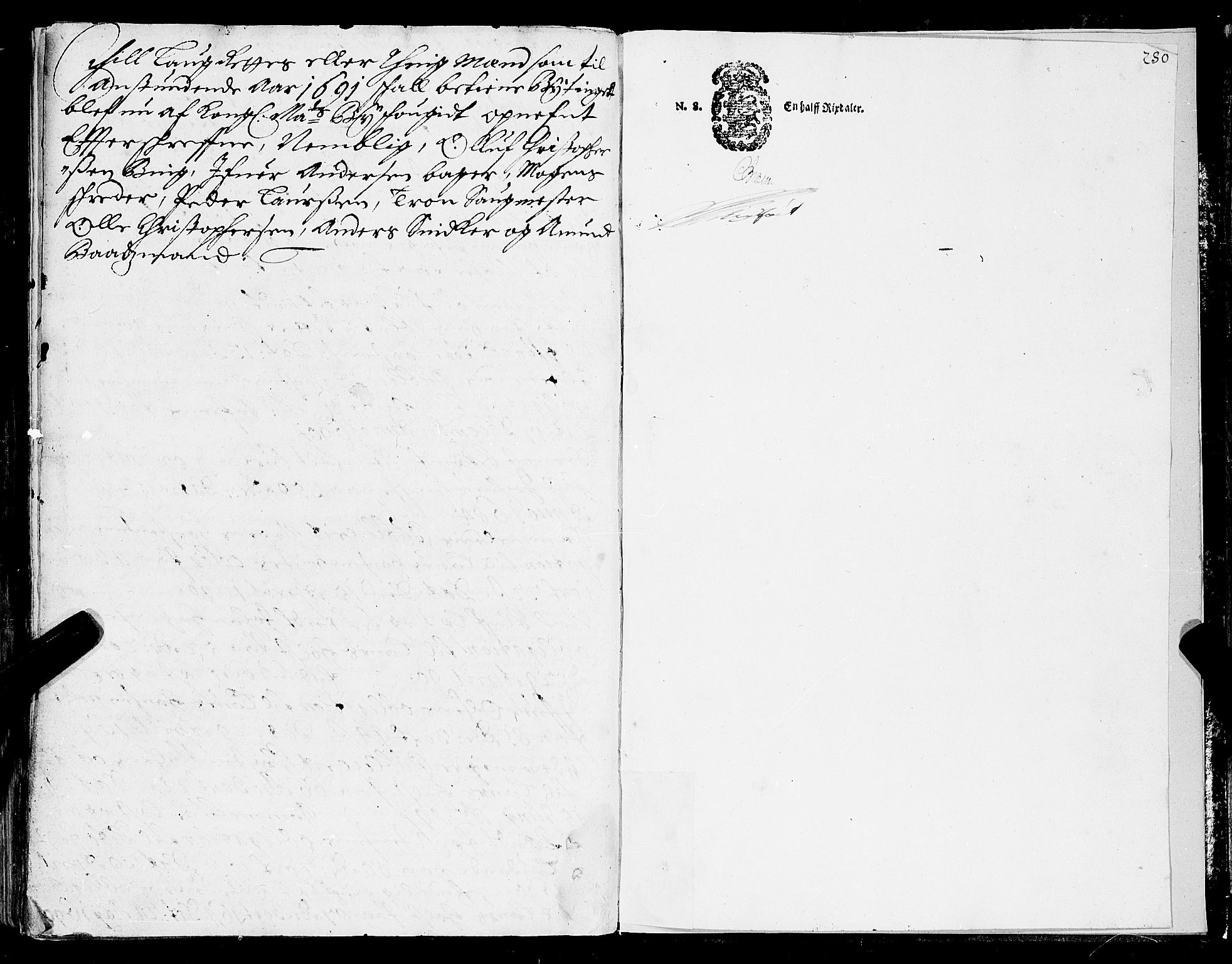 Trondheim byfogd, AV/SAT-A-0003/1/1/1A/L0016: Bytingsprotokoll - 20/1-18/12., 1690, p. 279b-280a