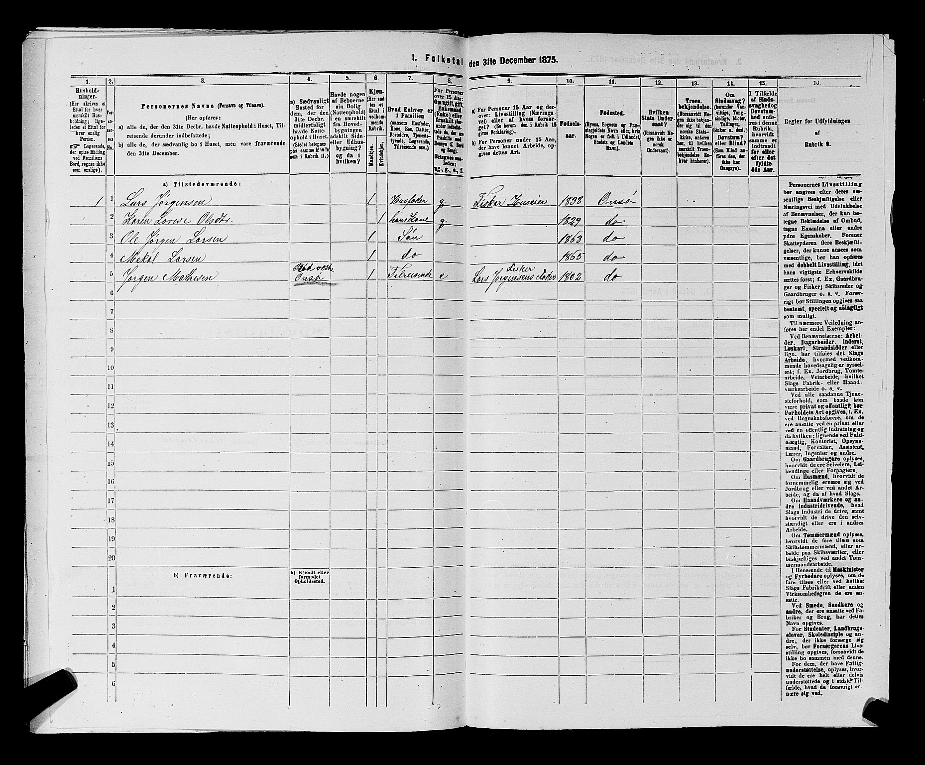 RA, 1875 census for 0134P Onsøy, 1875, p. 724