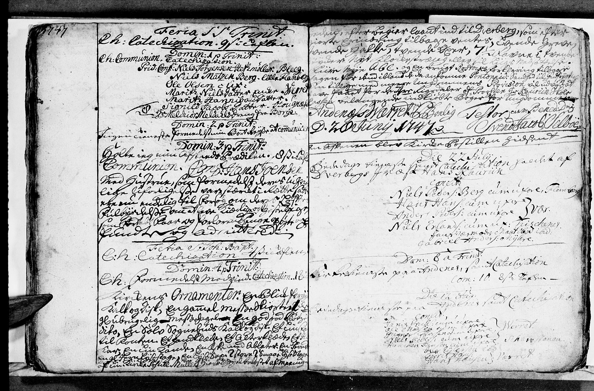 Ministerialprotokoller, klokkerbøker og fødselsregistre - Nordland, AV/SAT-A-1459/899/L1433: Parish register (official) no. 899A01, 1736-1758