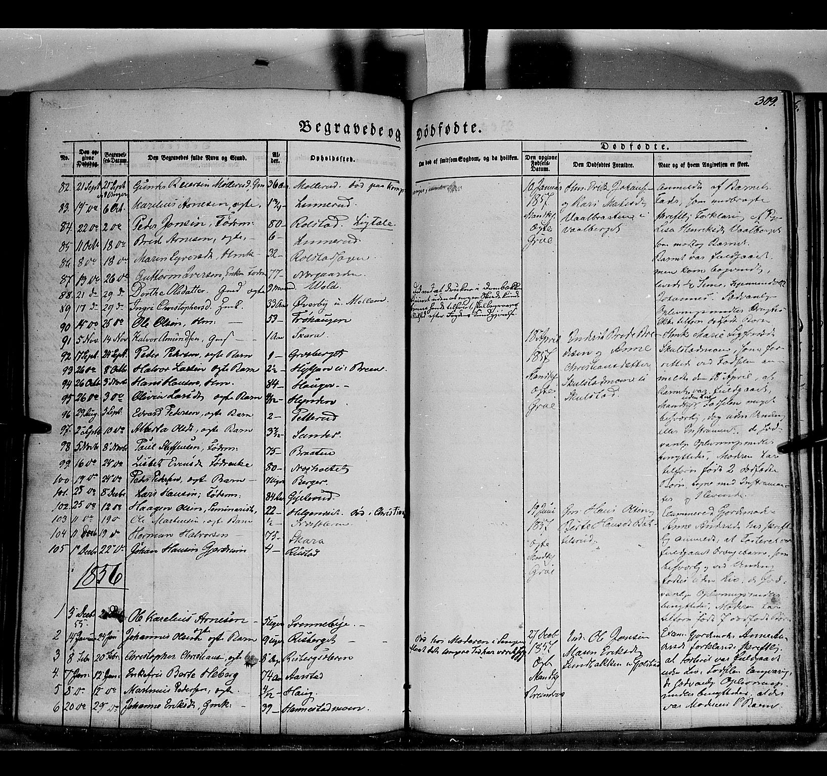 Grue prestekontor, AV/SAH-PREST-036/H/Ha/Haa/L0008: Parish register (official) no. 8, 1847-1858, p. 309