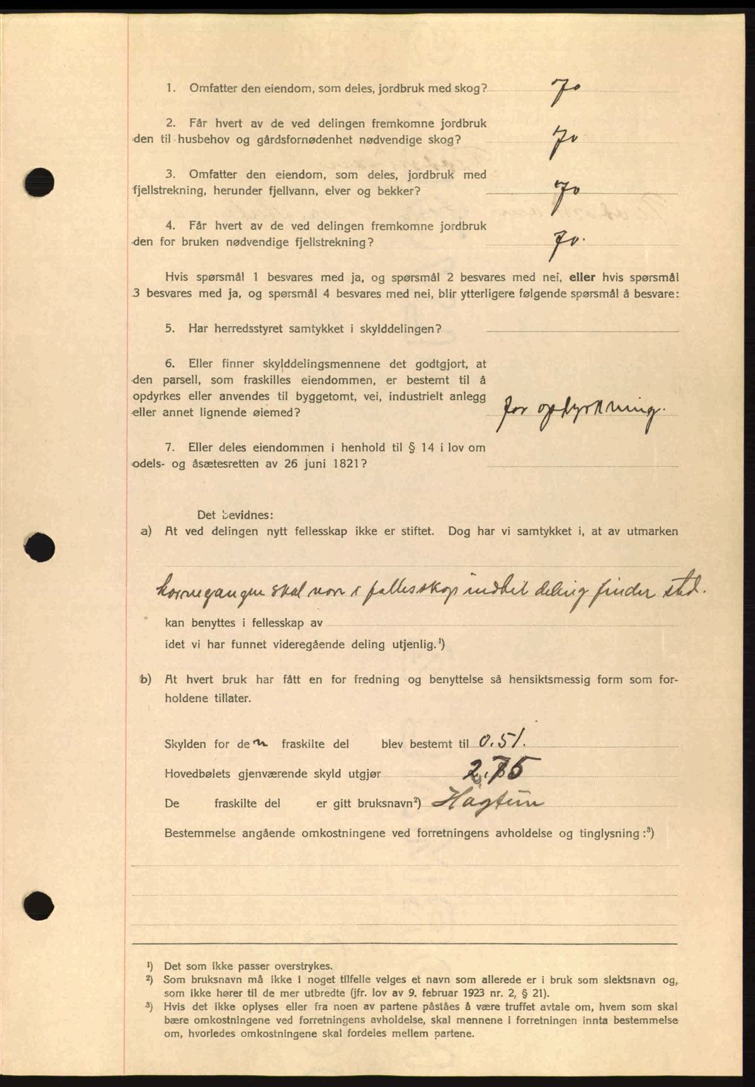 Romsdal sorenskriveri, AV/SAT-A-4149/1/2/2C: Mortgage book no. A4, 1937-1938, Diary no: : 2109/1937