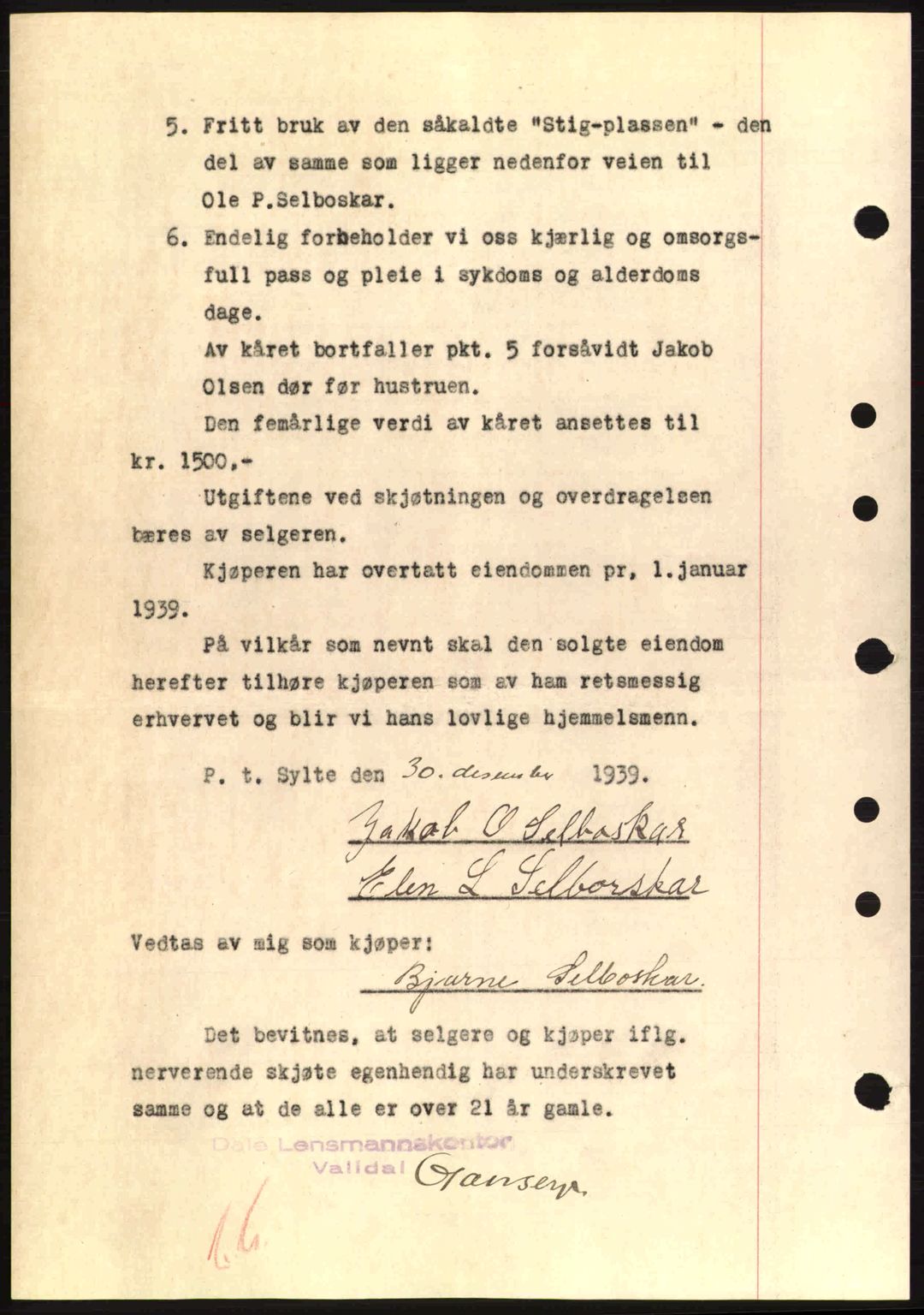 Nordre Sunnmøre sorenskriveri, AV/SAT-A-0006/1/2/2C/2Ca: Mortgage book no. A8, 1939-1940, Diary no: : 146/1940