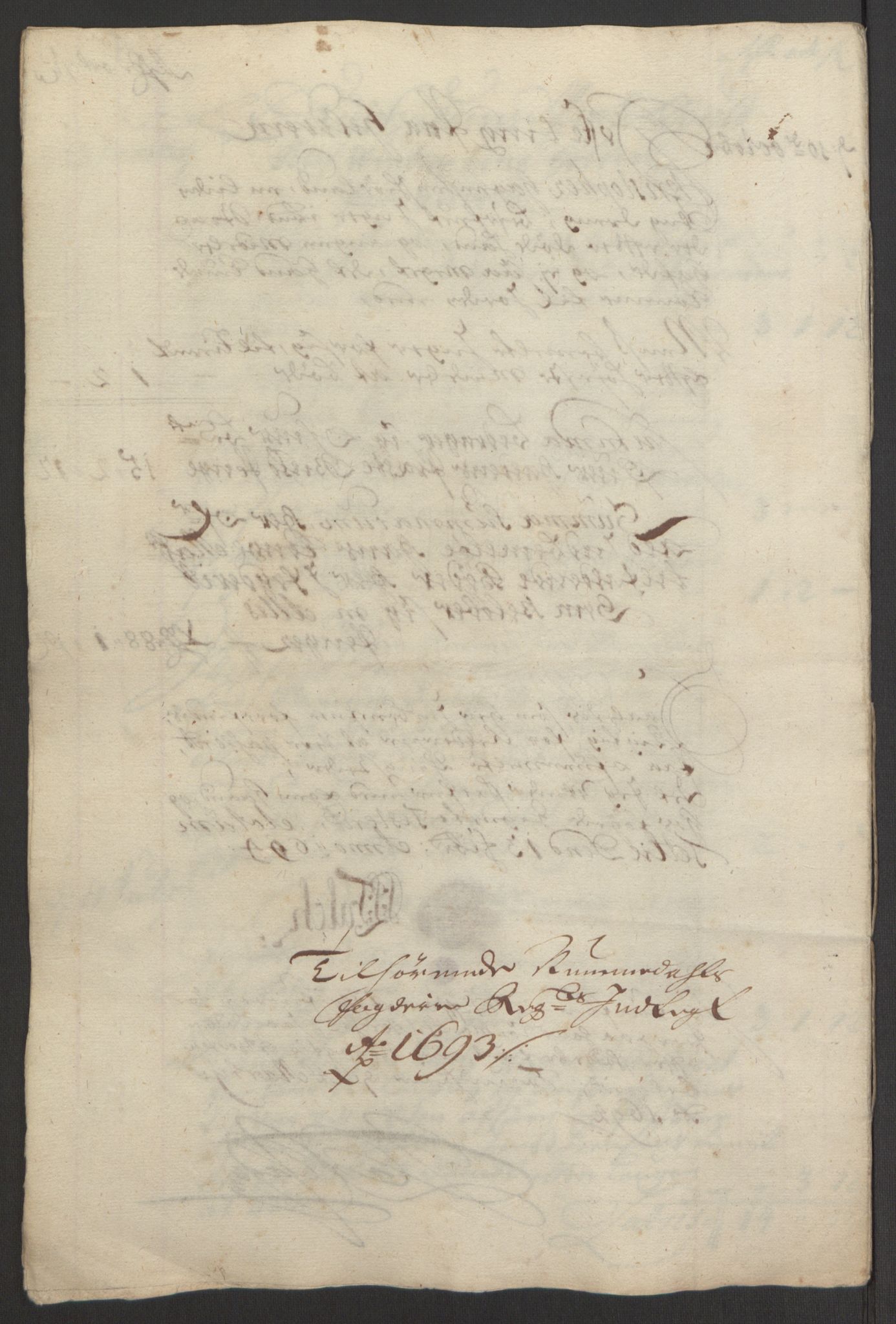 Rentekammeret inntil 1814, Reviderte regnskaper, Fogderegnskap, RA/EA-4092/R64/L4424: Fogderegnskap Namdal, 1692-1695, p. 310