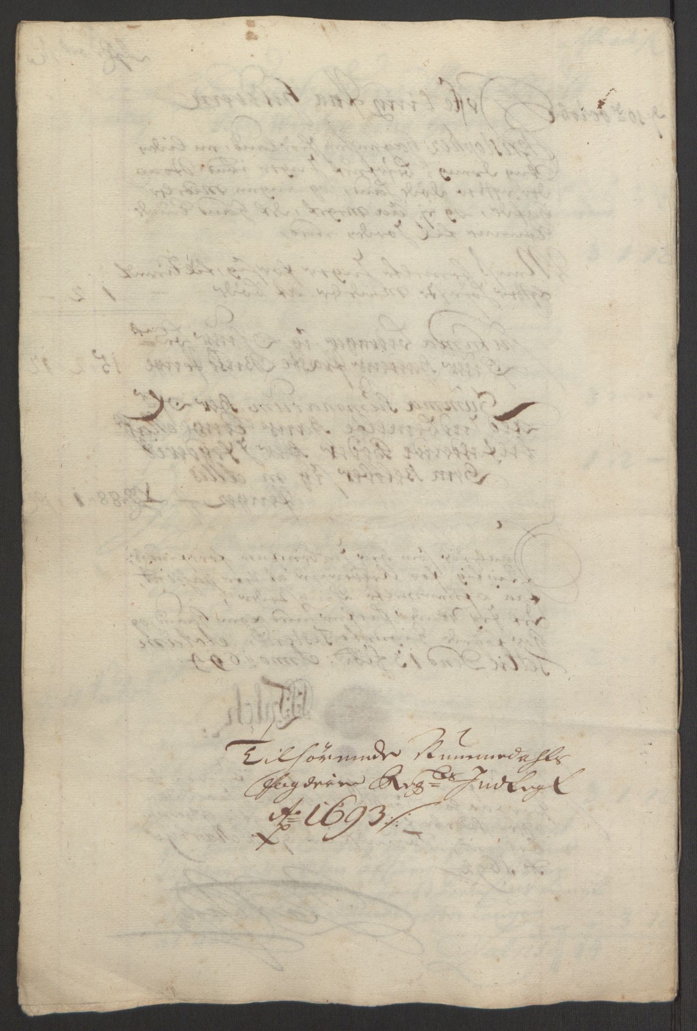 Rentekammeret inntil 1814, Reviderte regnskaper, Fogderegnskap, AV/RA-EA-4092/R64/L4424: Fogderegnskap Namdal, 1692-1695, p. 310