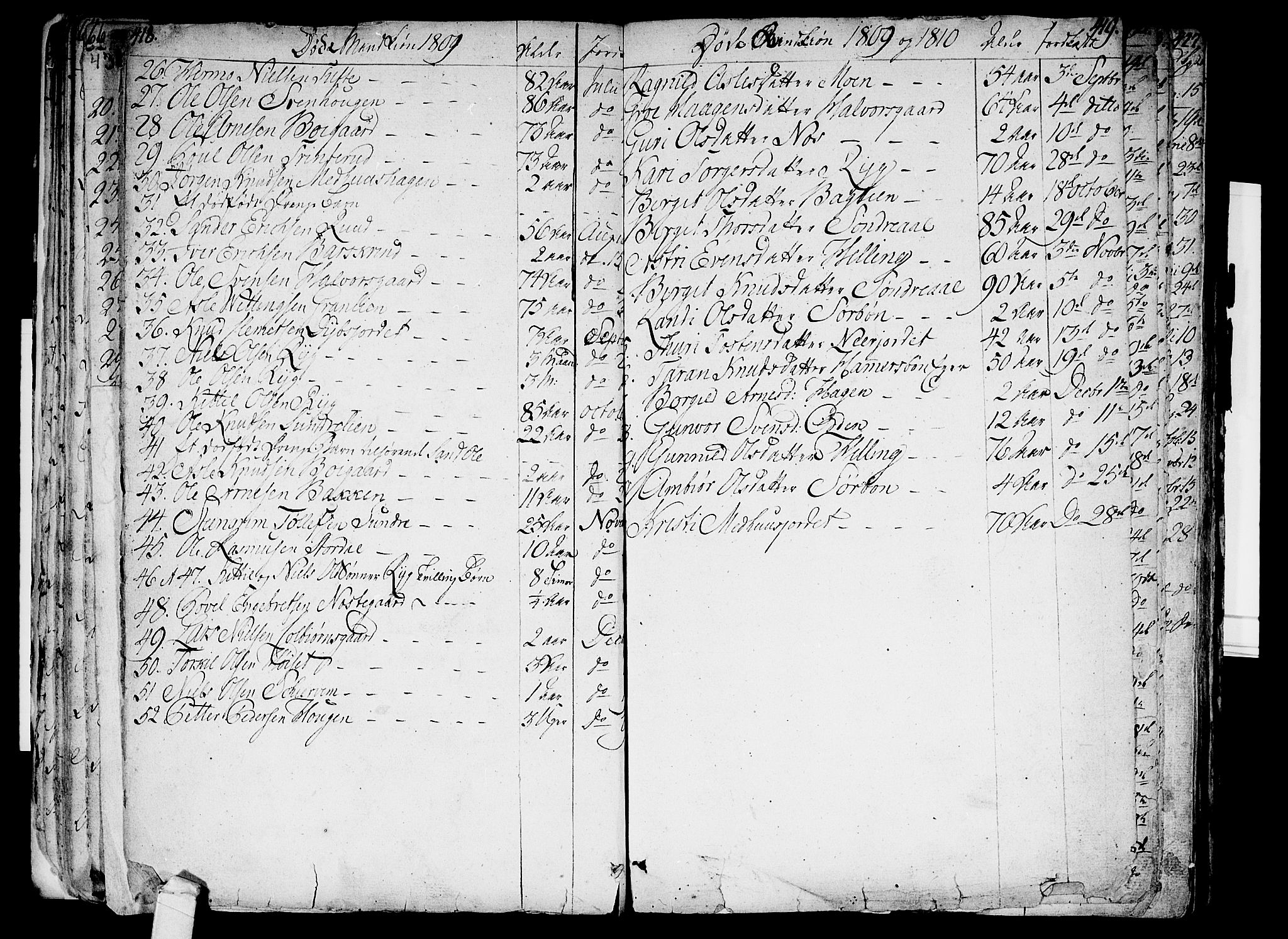 Ål kirkebøker, SAKO/A-249/F/Fa/L0003: Parish register (official) no. I 3, 1807-1814, p. 418-419