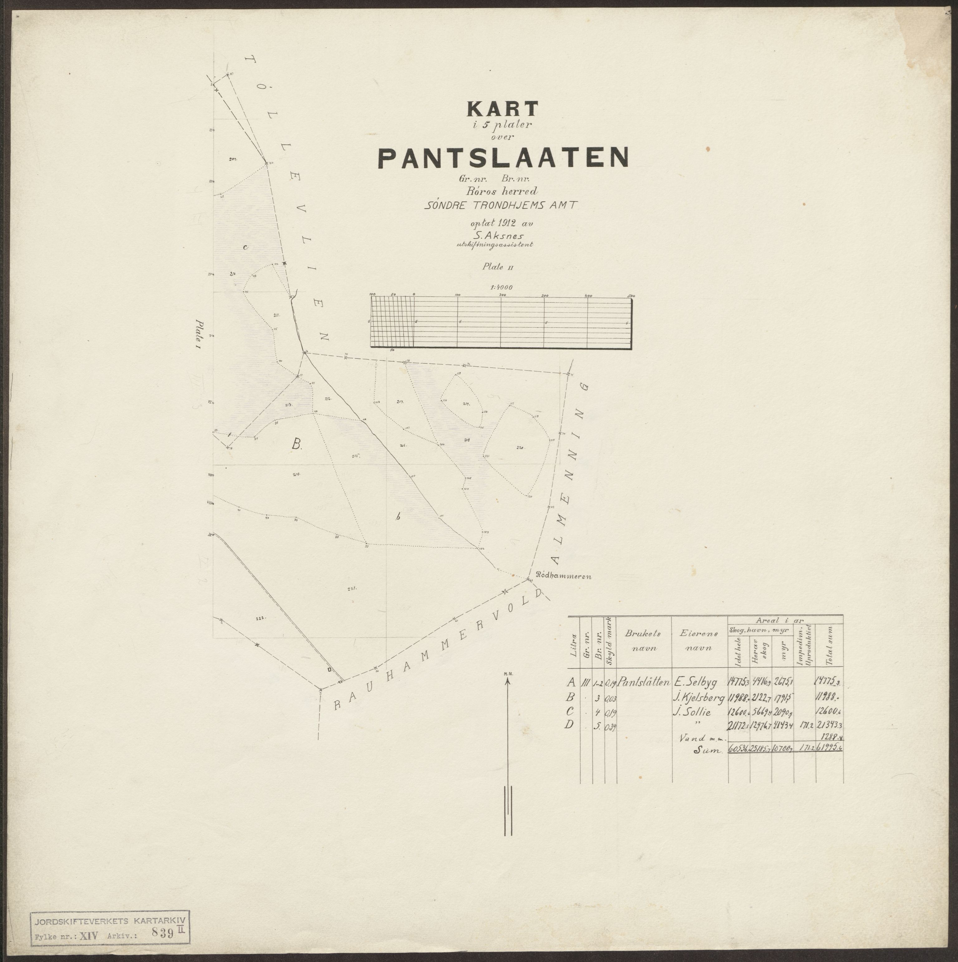 Jordskifteverkets kartarkiv, RA/S-3929/T, 1859-1988, p. 1286