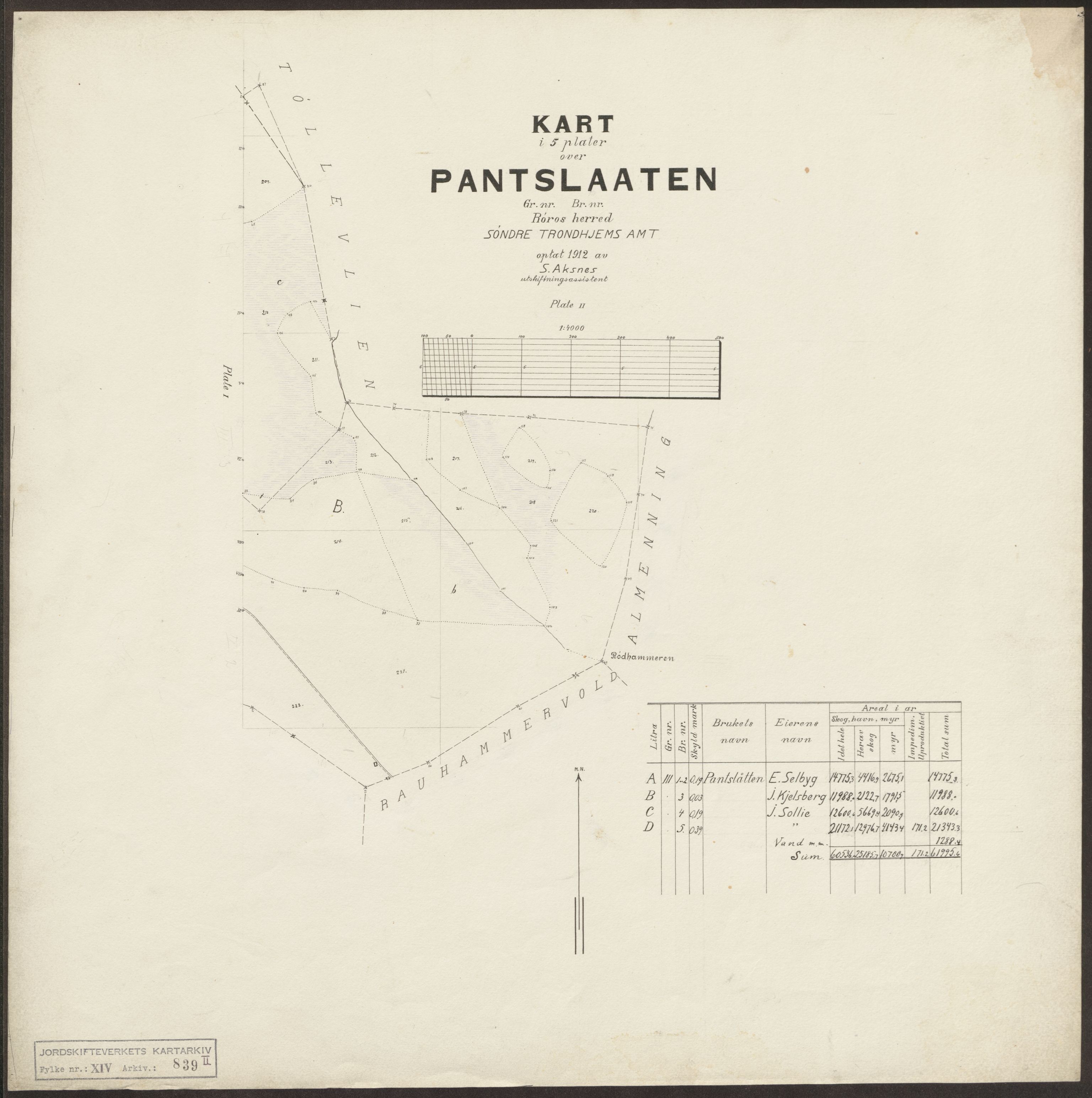 Jordskifteverkets kartarkiv, AV/RA-S-3929/T, 1859-1988, p. 1286