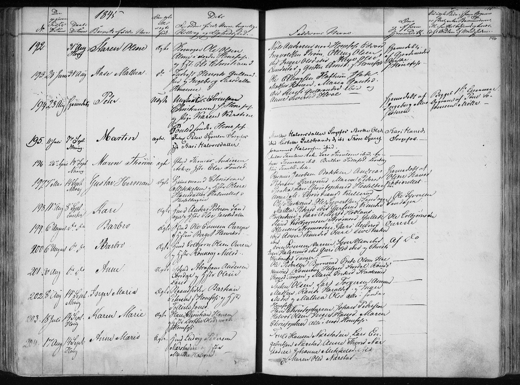 Norderhov kirkebøker, SAKO/A-237/F/Fa/L0010: Parish register (official) no. 10, 1837-1847, p. 146