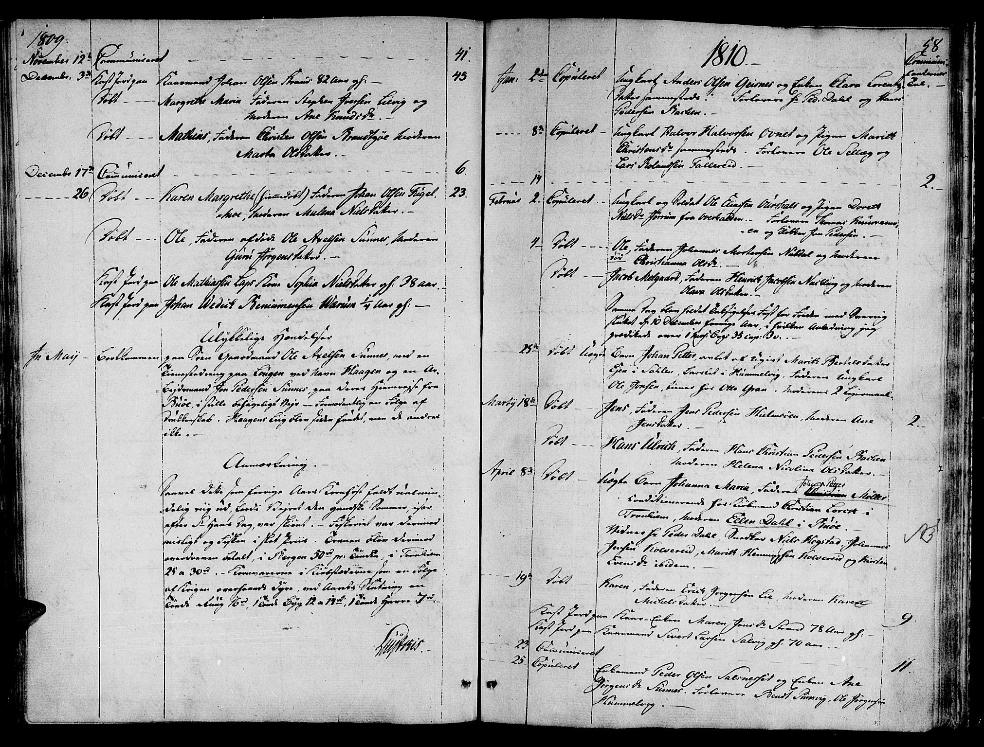 Ministerialprotokoller, klokkerbøker og fødselsregistre - Nord-Trøndelag, SAT/A-1458/780/L0633: Parish register (official) no. 780A02 /1, 1787-1814, p. 58