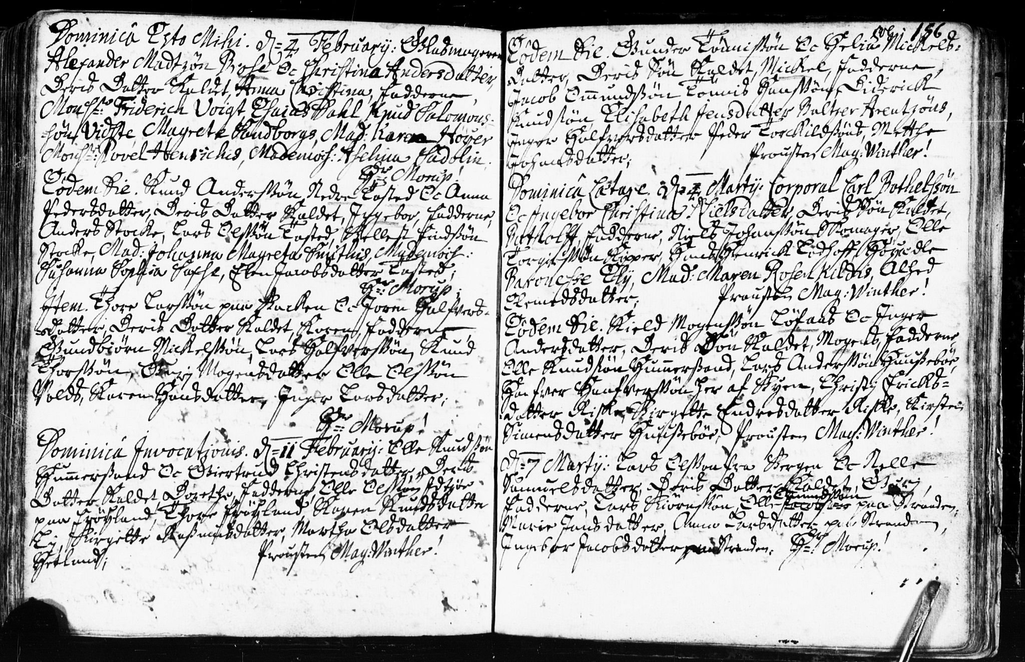 Domkirken sokneprestkontor, AV/SAST-A-101812/001/30/30BB/L0002: Parish register (copy) no. B 2, 1714-1733, p. 156