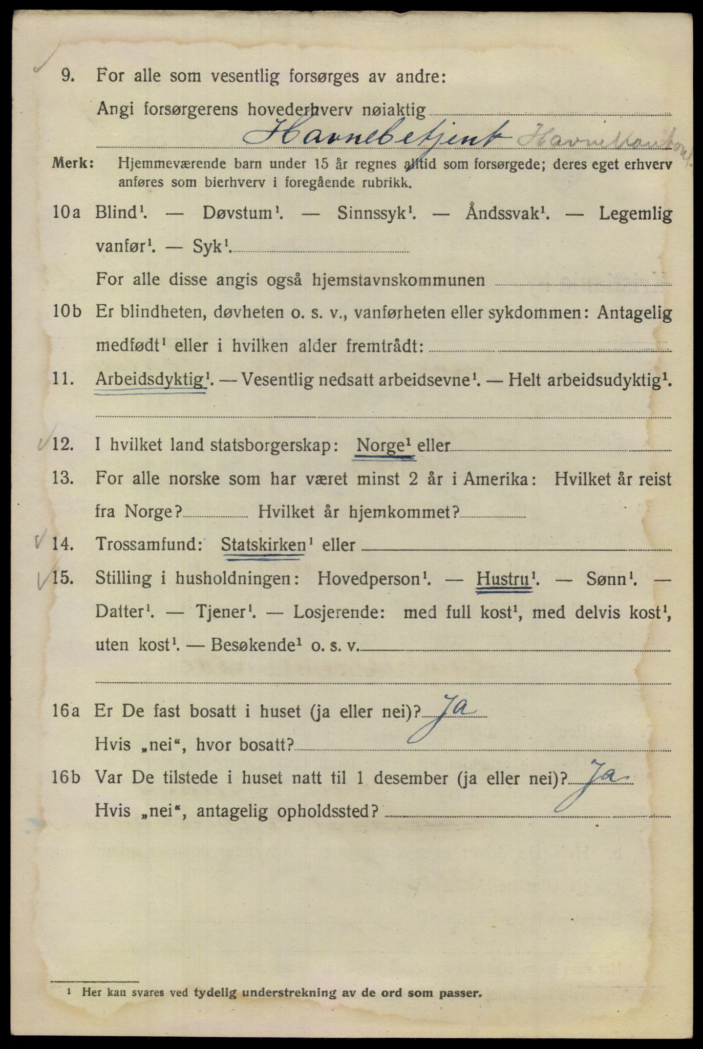 SAO, 1920 census for Kristiania, 1920, p. 237566