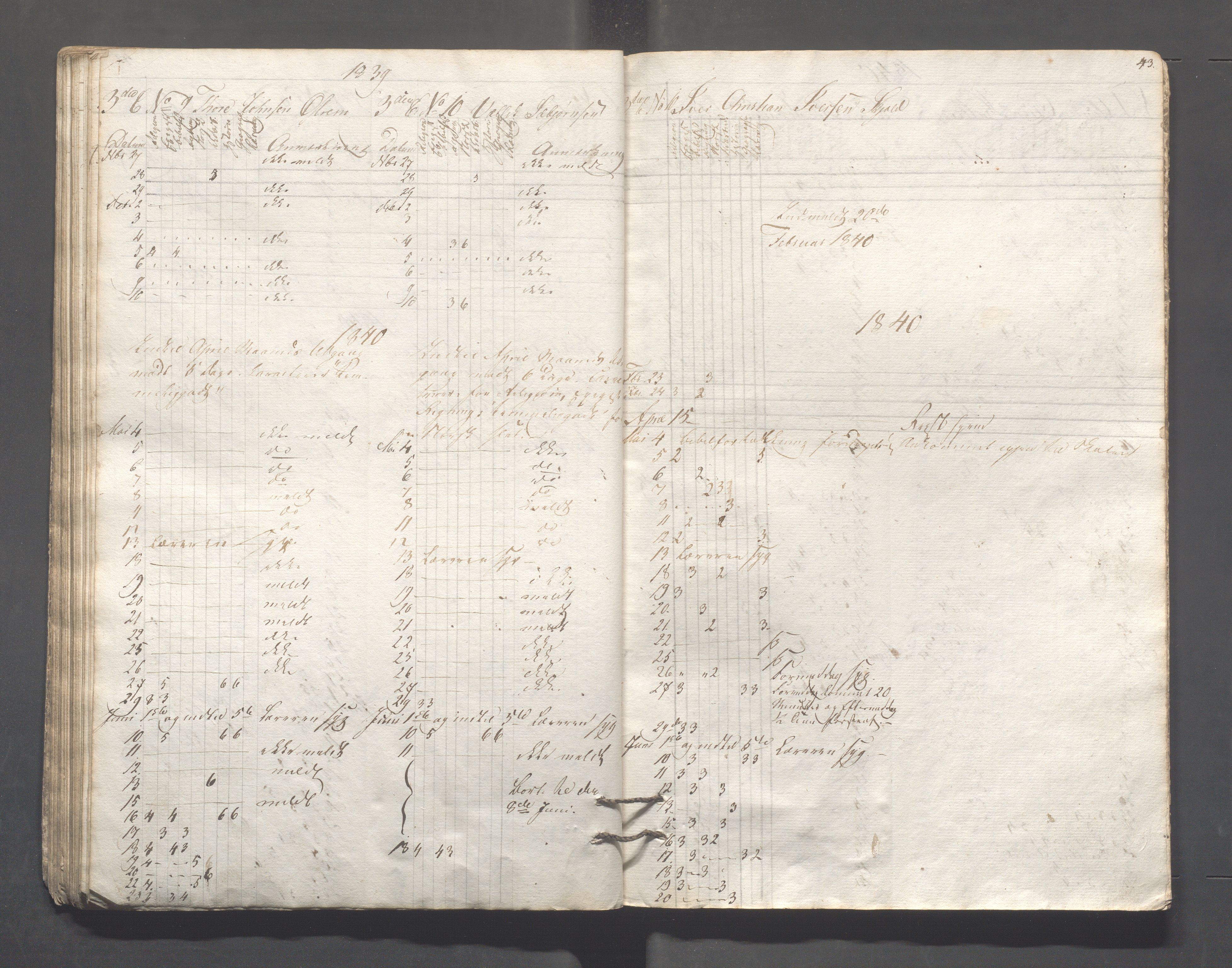 Kopervik Kommune - Kopervik skole, IKAR/K-102472/H/L0002: Skoleprotokoll, 1834-1840, p. 43