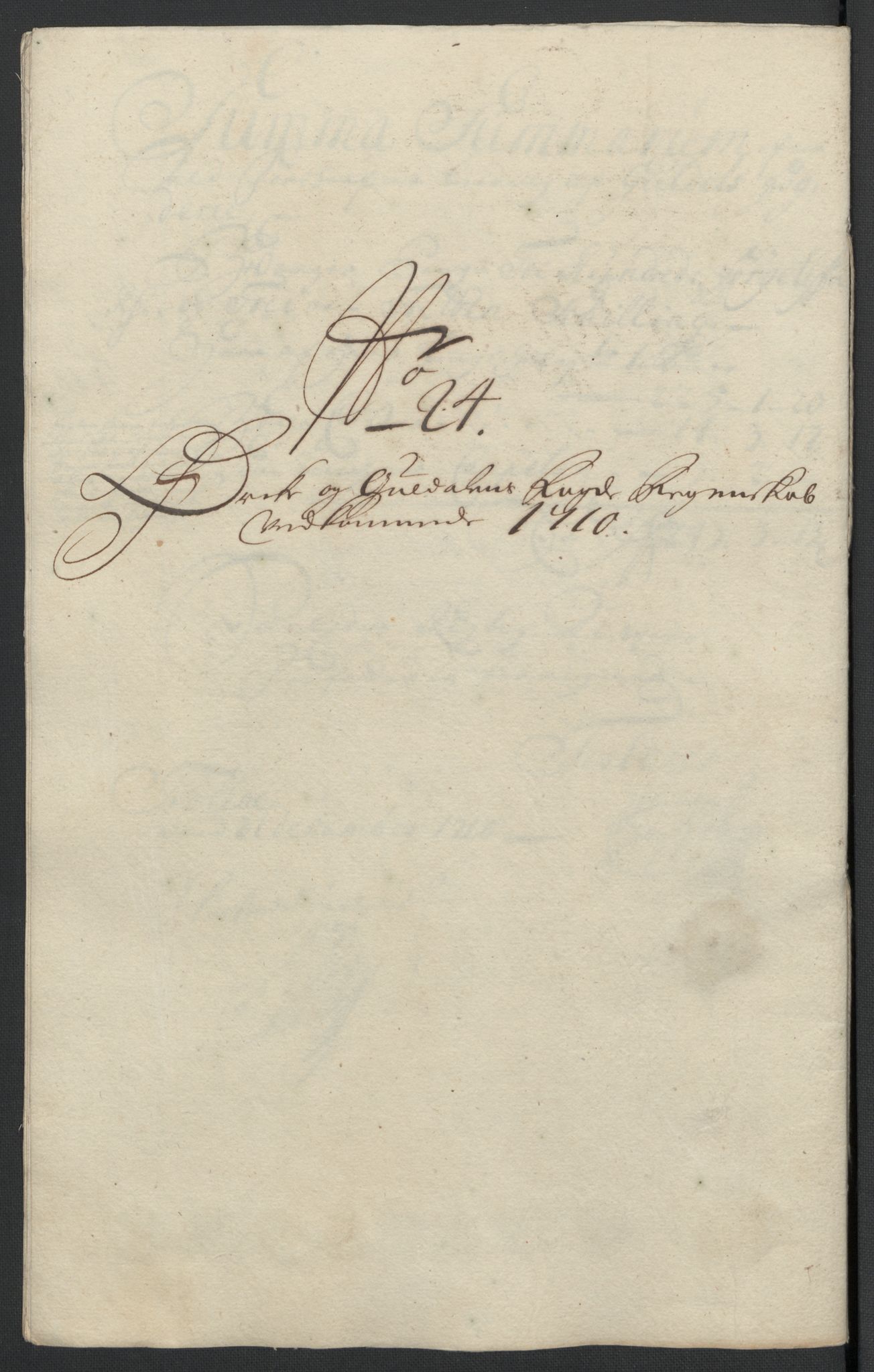 Rentekammeret inntil 1814, Reviderte regnskaper, Fogderegnskap, RA/EA-4092/R60/L3960: Fogderegnskap Orkdal og Gauldal, 1710, p. 317