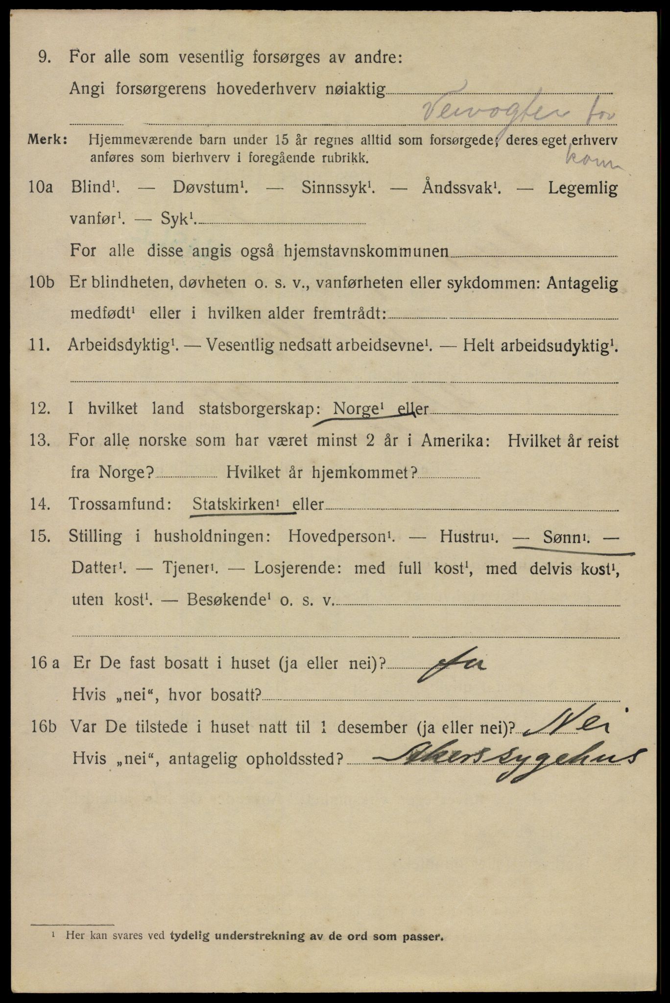 SAO, 1920 census for Aker, 1920, p. 110379