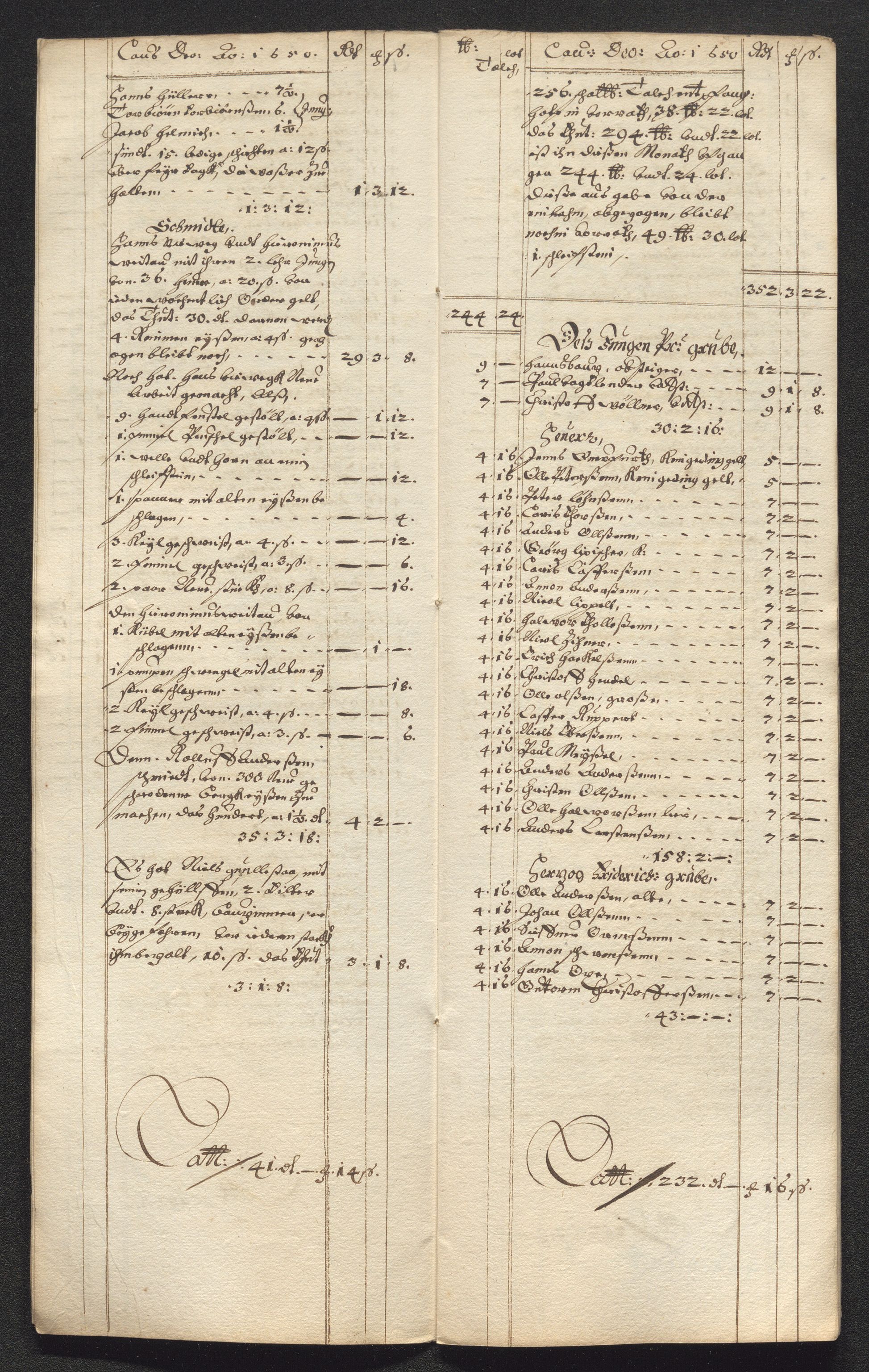 Kongsberg Sølvverk 1623-1816, SAKO/EA-3135/001/D/Dc/Dcd/L0024: Utgiftsregnskap for gruver m.m. , 1650, p. 151